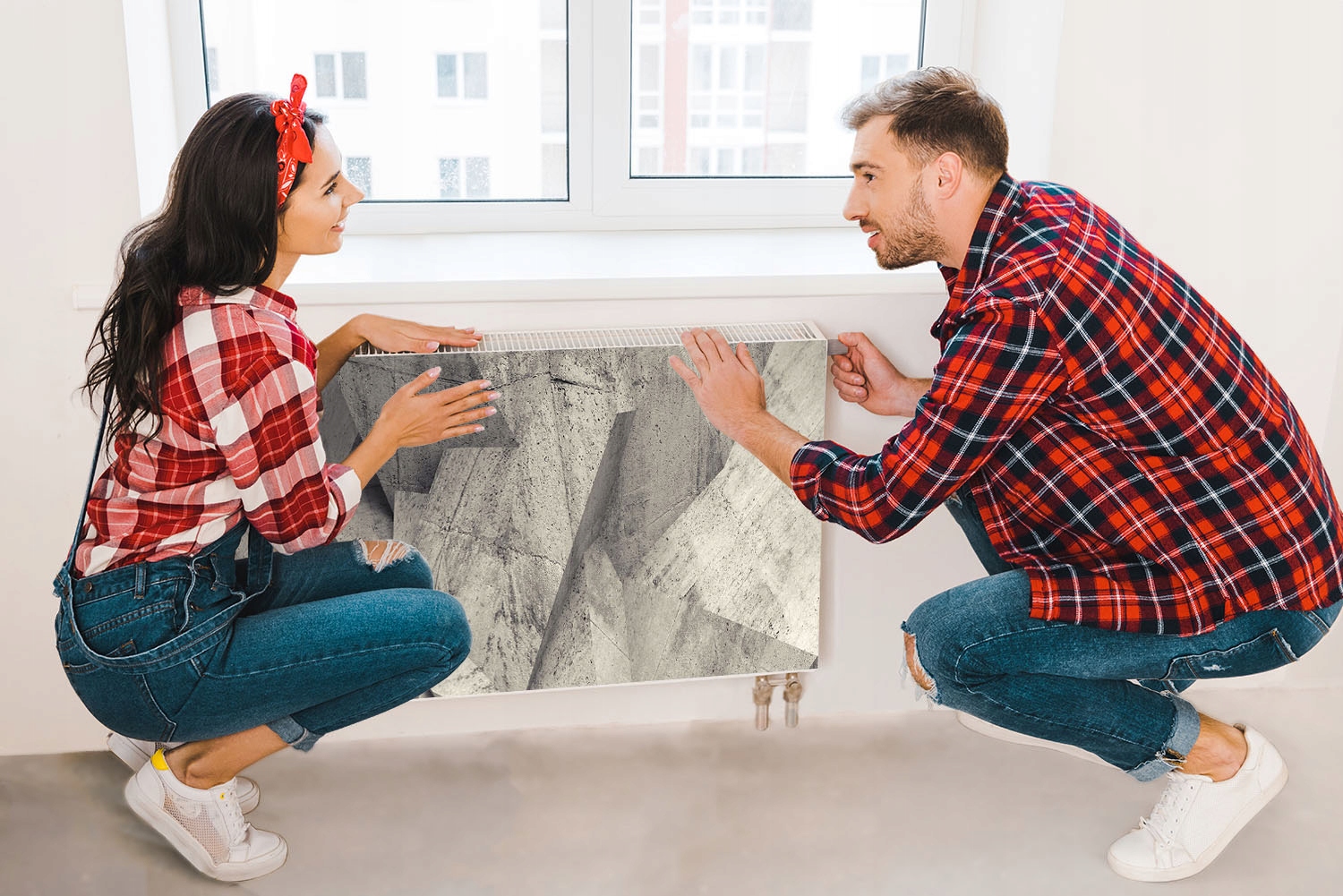 MAGNES MATA MAGNETYCZNA NA KALORYFER 160x60 SKAŁA FOTOTAPETA Wysokość produktu 60 cm