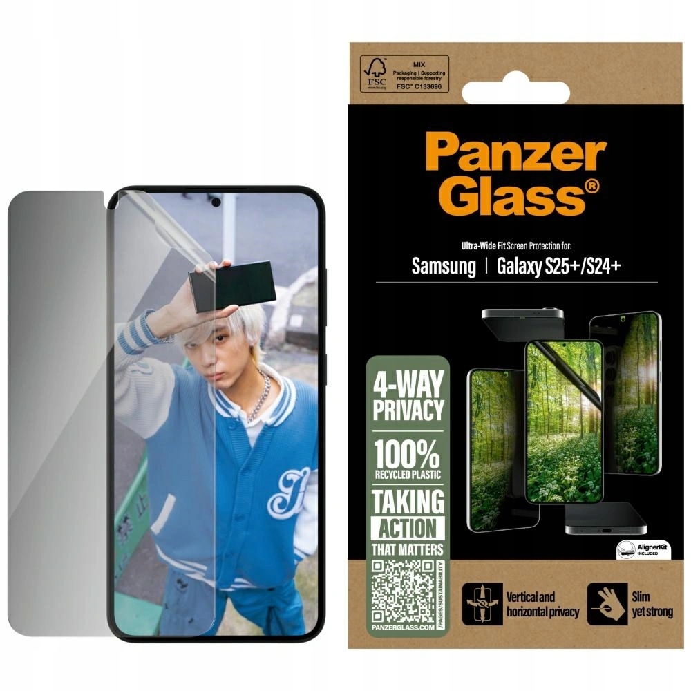 Privatizačné sklo PanzerGlass Eco Matrix Ultra-Wide Fit pre Samsung Galaxy
