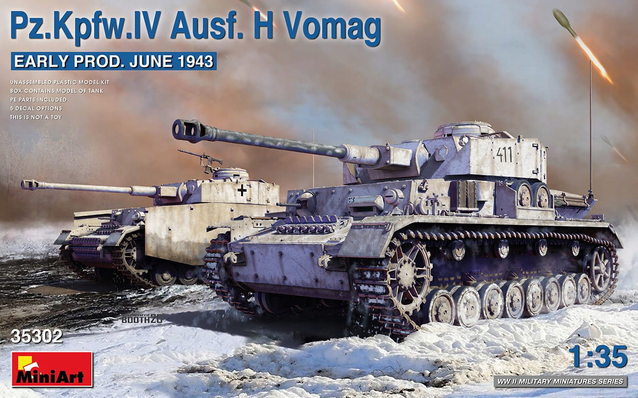 Pz.kpfw.IV Ausf. H Vomag. První vydání června 1943 1:35 MiniArt 35302