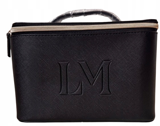 Laura Mercier Czarna Sztywna Kosmetyczka Kuferek Kosmetyczny Logowany