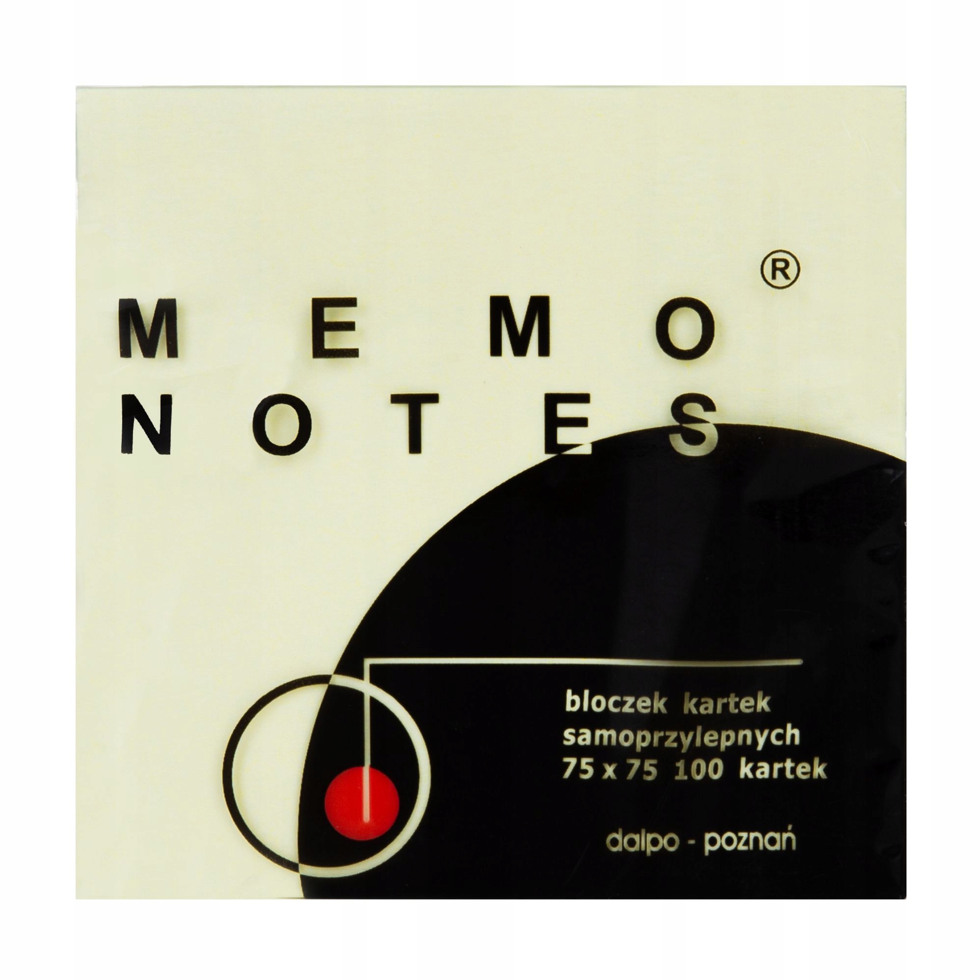 

Notes 75x75 100k samoprzylepny kostka żółty Dalpo