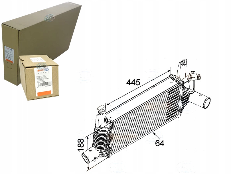 INTERCOOLER BEHR HELLA IC6000 819M61 351319202240