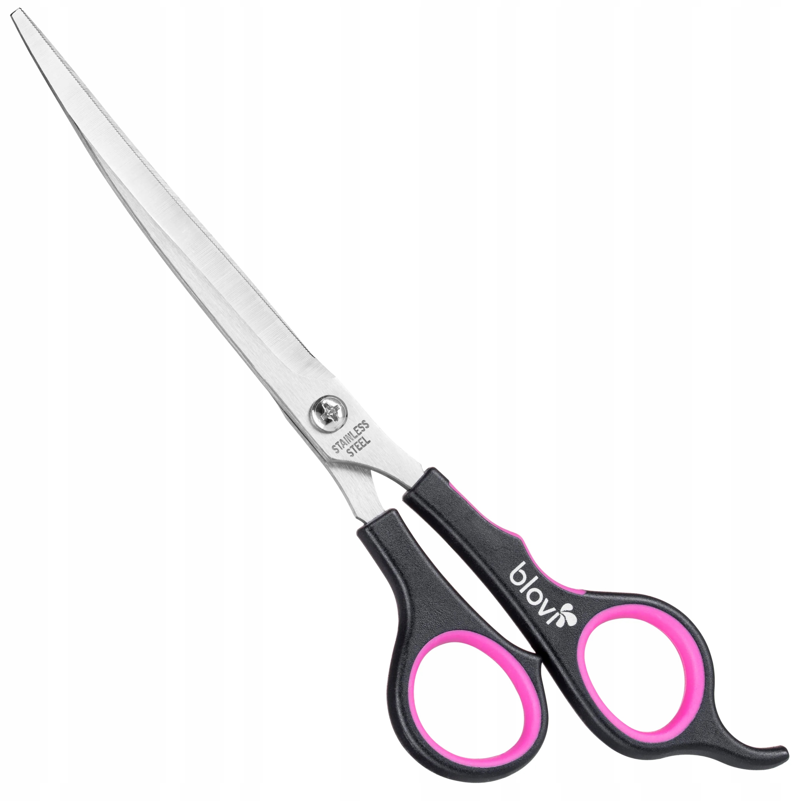 Blovi Student Curved Pet Scissors 7,5” nożyczki gięte, z mikroszlifem