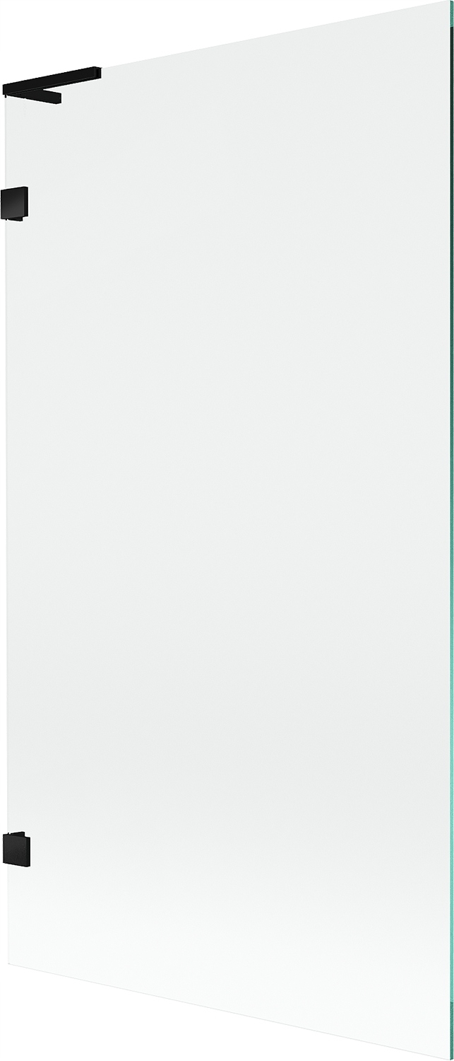 Mexen Lunar L nawannová zástěna 1-křídlová 100 x 150 cm, transparentní, čer