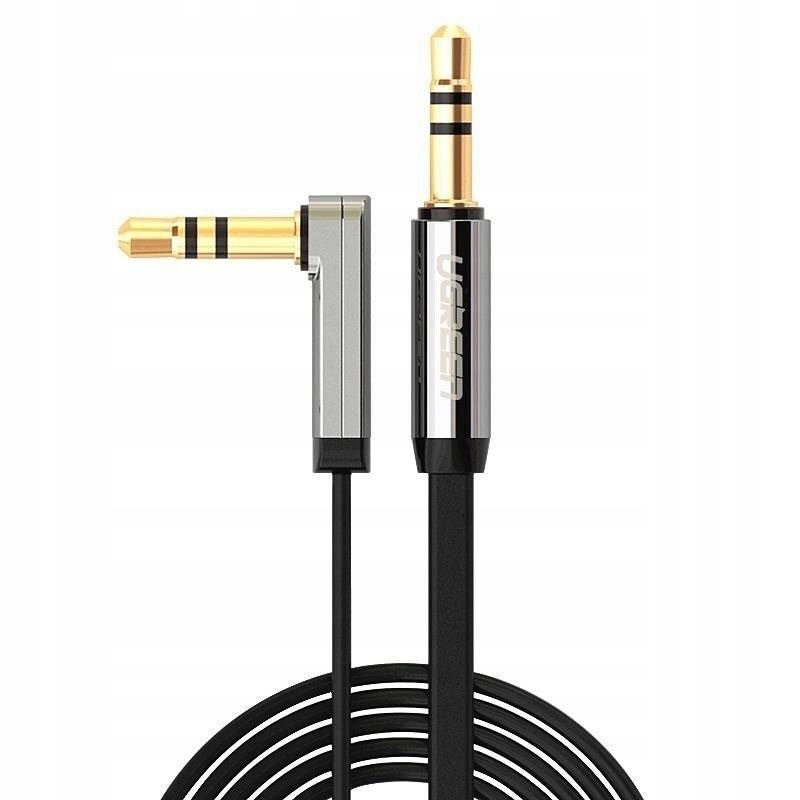 

Kabel płaski Kątowy mini jack 3,5mm Aux Ugreen 1m