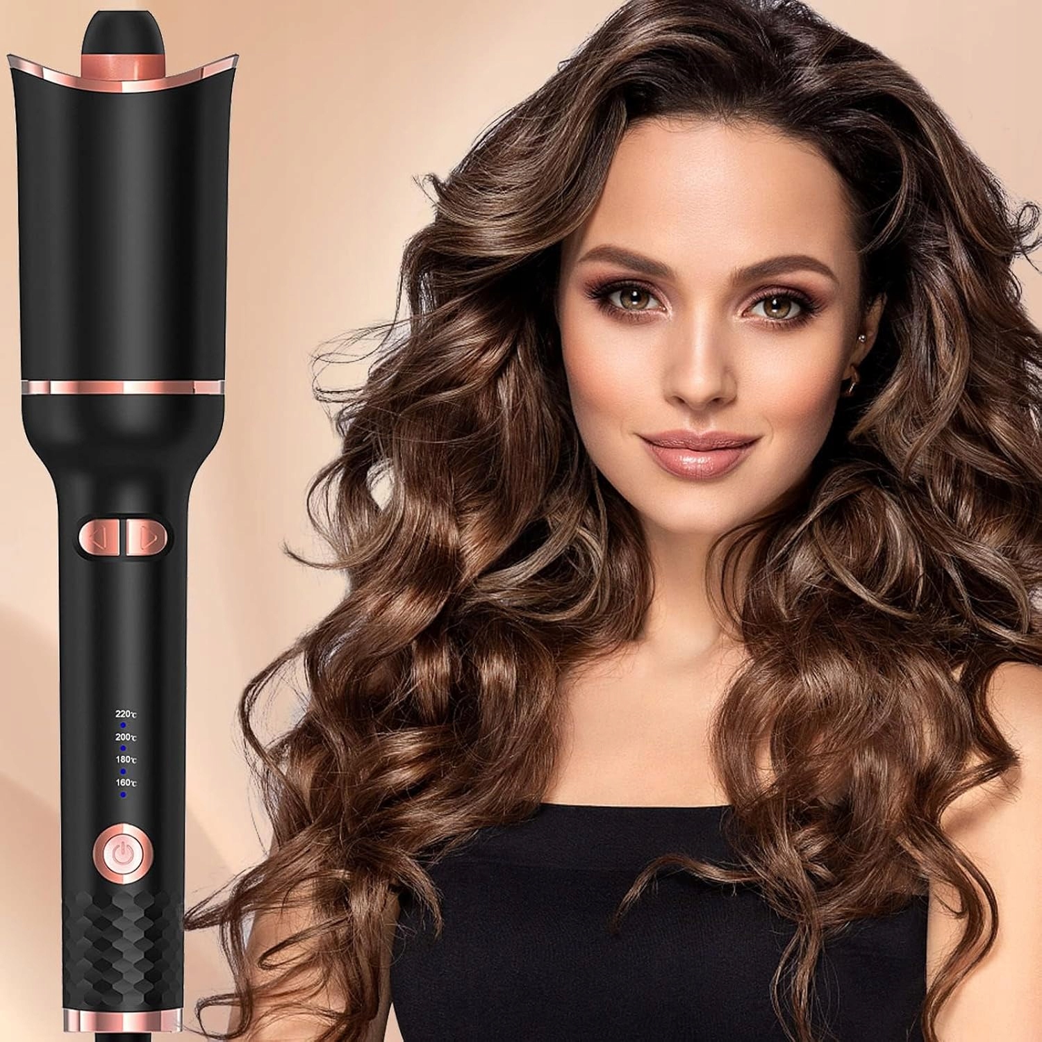 Automatická kulma s časovačem pro styling natáčení vlasů Hřeben točí