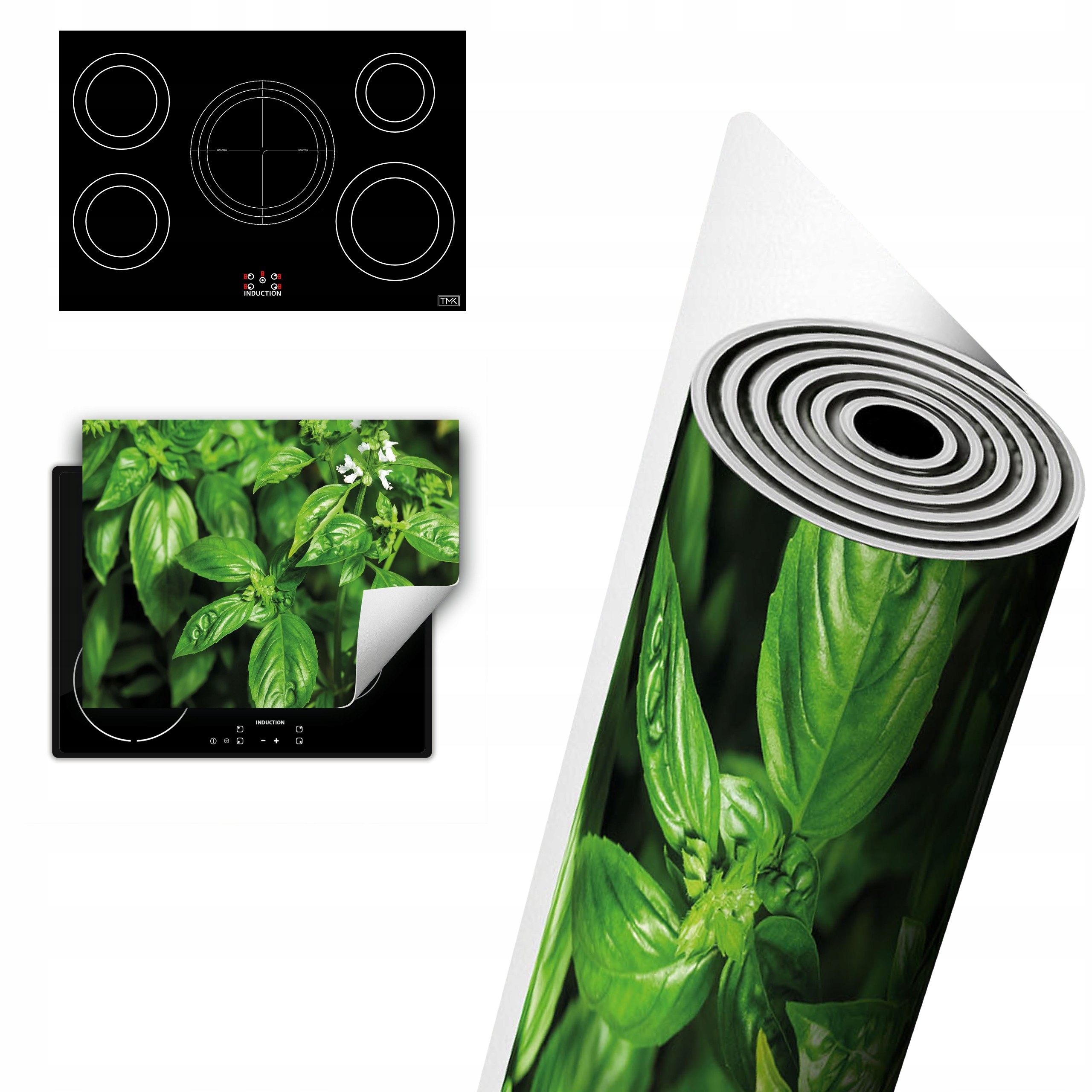 Vinylová Ochranná Deska Na Indukci 80x52 zelená máta