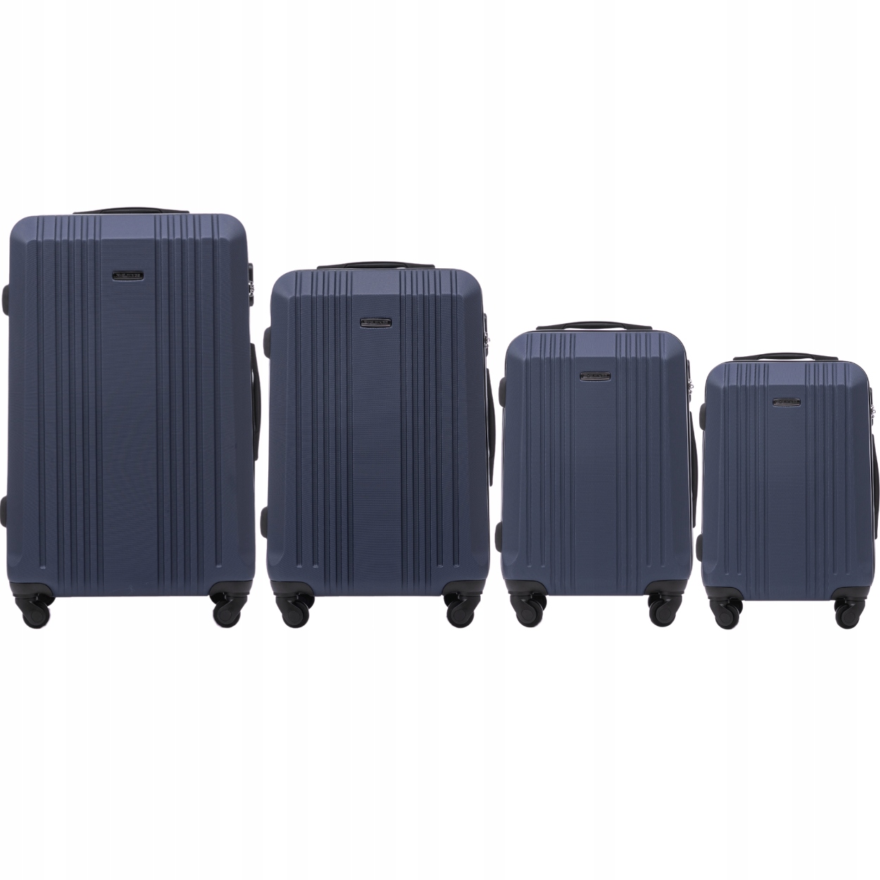 Sada 4 cestovních zavazadel Wings Sada tvrdých kufrů z Abs, modrá