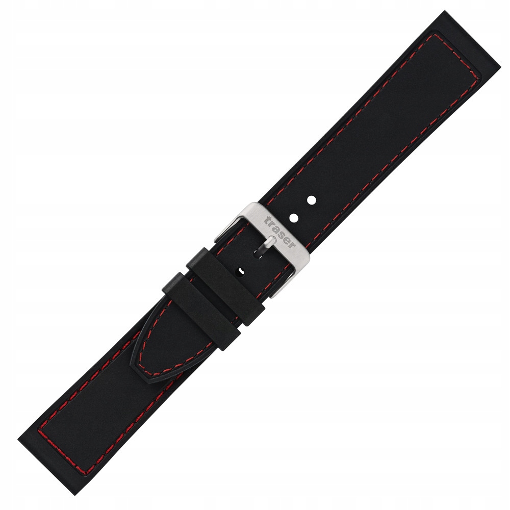 Pásek k hodinkám Traser TS-105724 černý 22 mm
