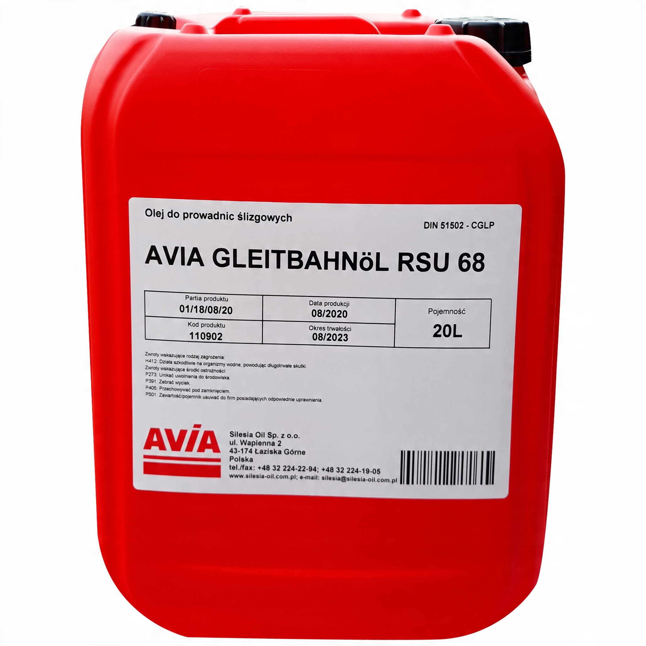 

Olej do Prowadnic Avia Gleithbahnol Rsu 68 20L