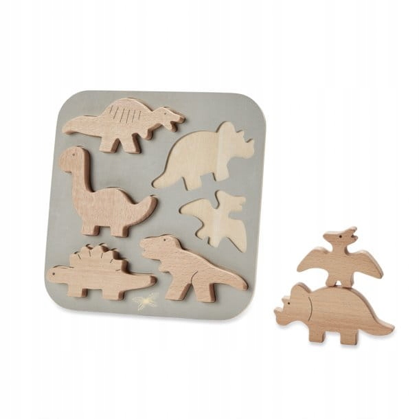 Puzzle drewniane Dino, by Astrup