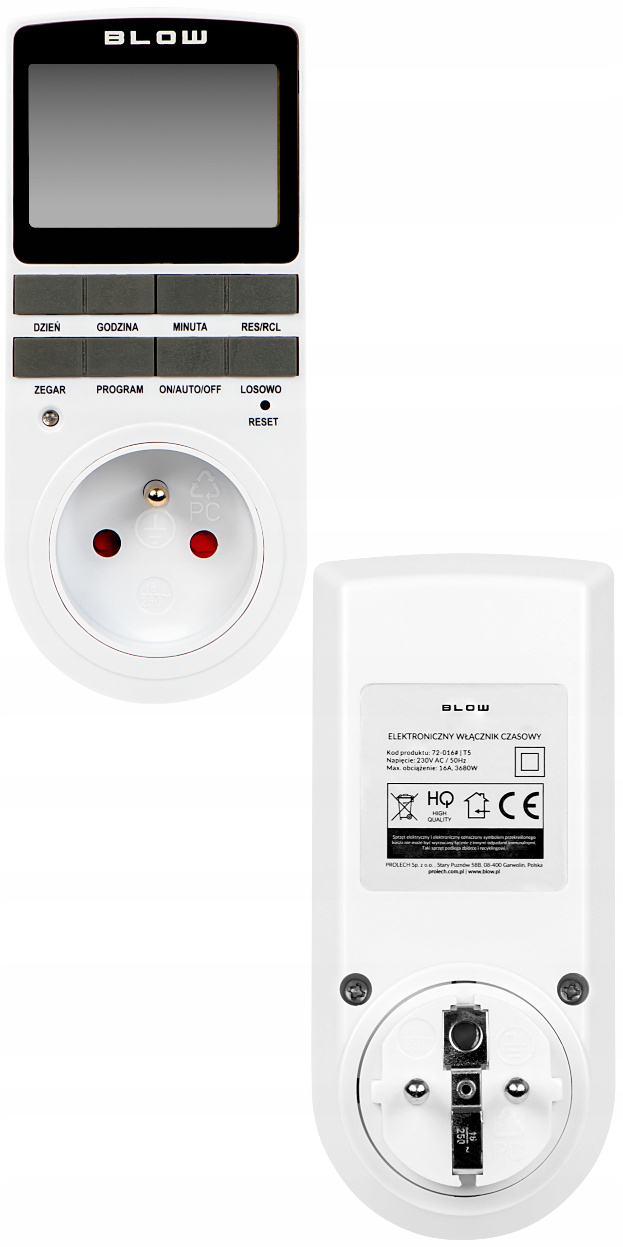 PROGRAMATOR CZASOWY TIMER CYFROWY LCD WYŁĄCZNIK Kod producenta 72-016#