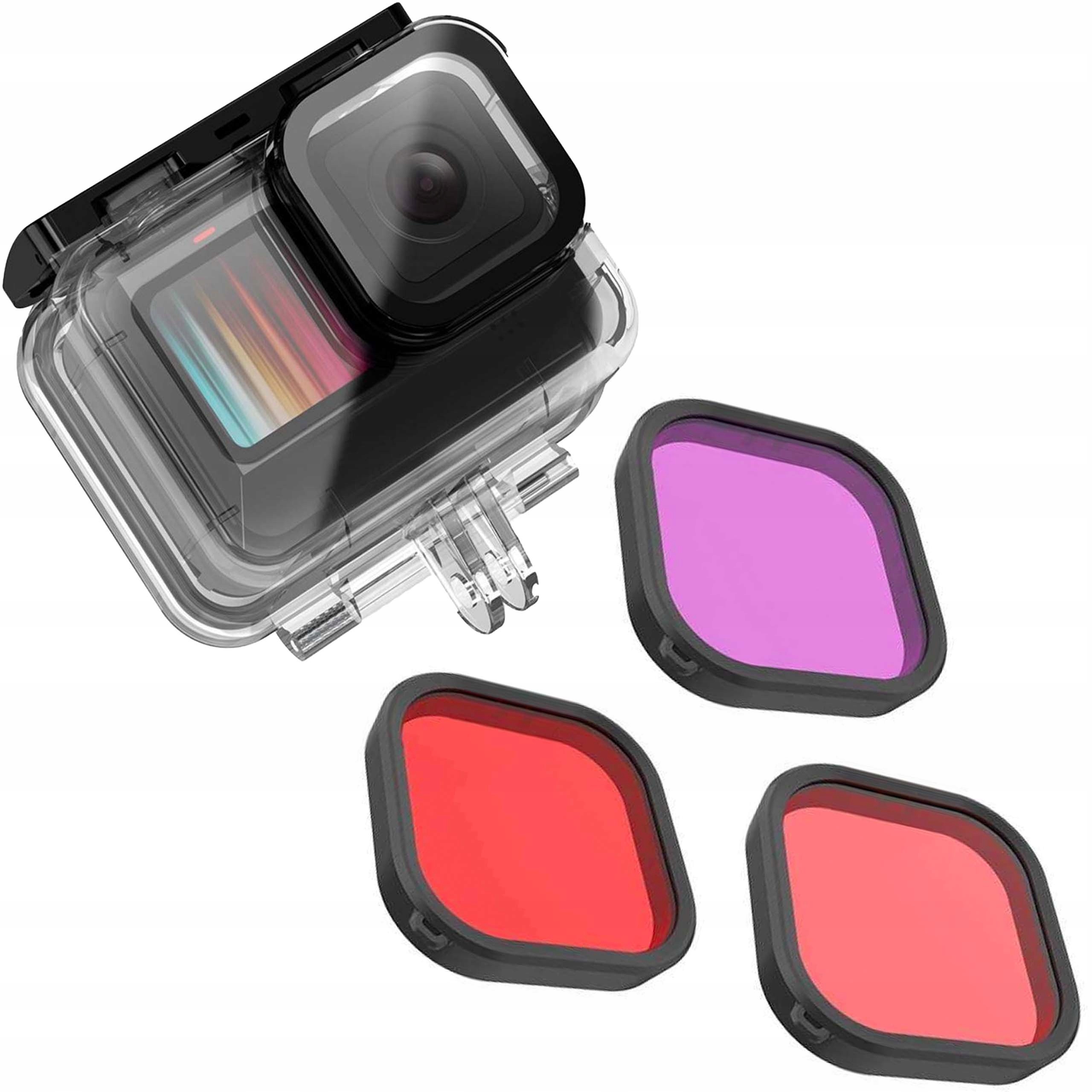 Obudowa wodoszczelna wodoodporna Telesin do GoPro 12 11 10 Filtry Czerwone EAN (GTIN) 4027601324294