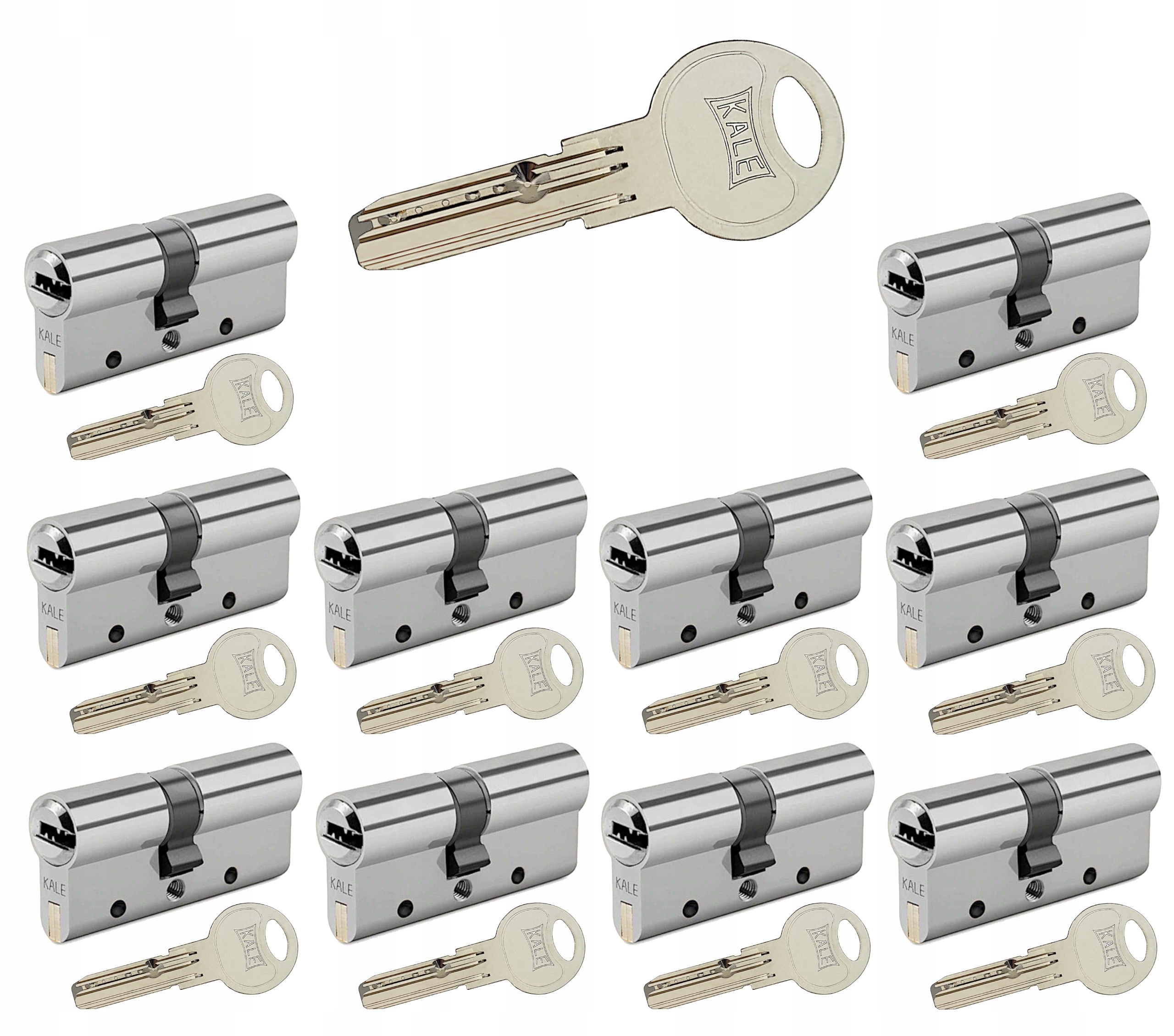 10 x vložka Kale 164 Dsne 31/31 systém Master Key