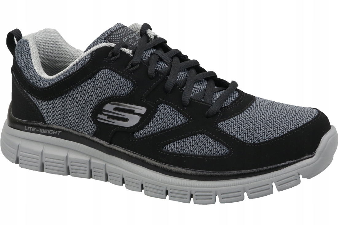 Męskie Buty Skechers Burns Agoura 52635-BKGY