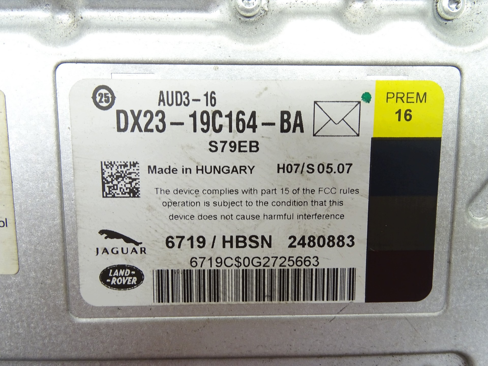 Verstärker RANGE ROVER SPORT L494 LAND ROVER JAGUAR DX23-19C164-BA