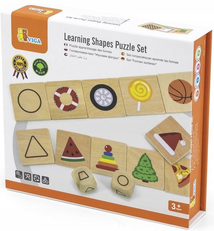 

Drewniana Układanka Dopasuj Kształty 44506 Viga