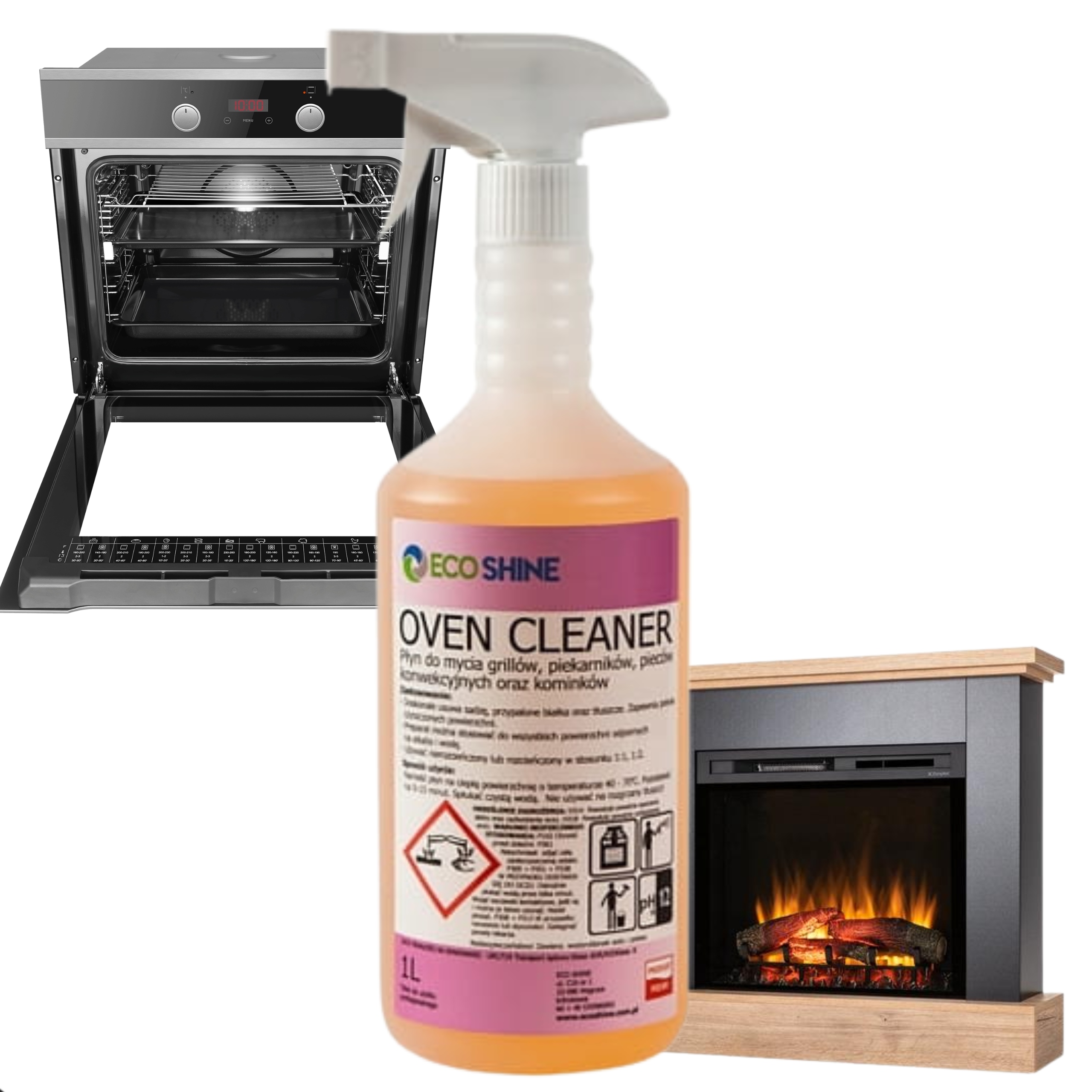 OVEN CLEANER 1L do PIEKARNIKÓW,PRZYPALEŃ ECO SHINE