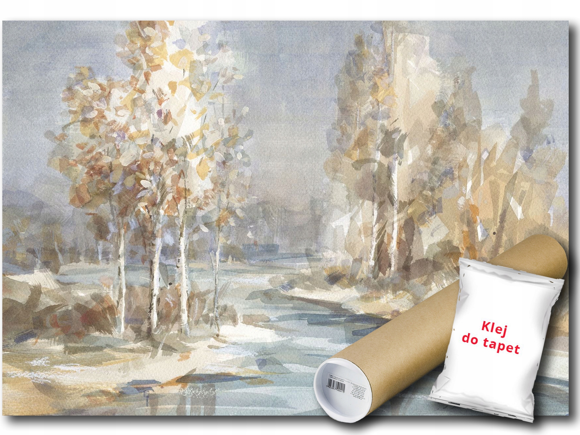 Fototapeta Vliesová Krajina Břízy Řeka Potok 254x184