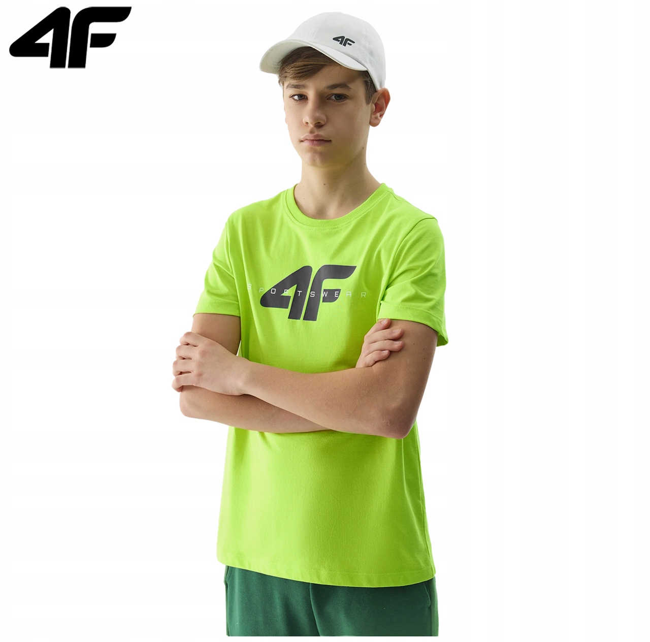 KOSZULKA CHŁOPIĘCA 4F DZIECIĘCA T-SHIRT M1113 BAWEŁNIANA BASIC SPORTOWA 122 Marka 4F