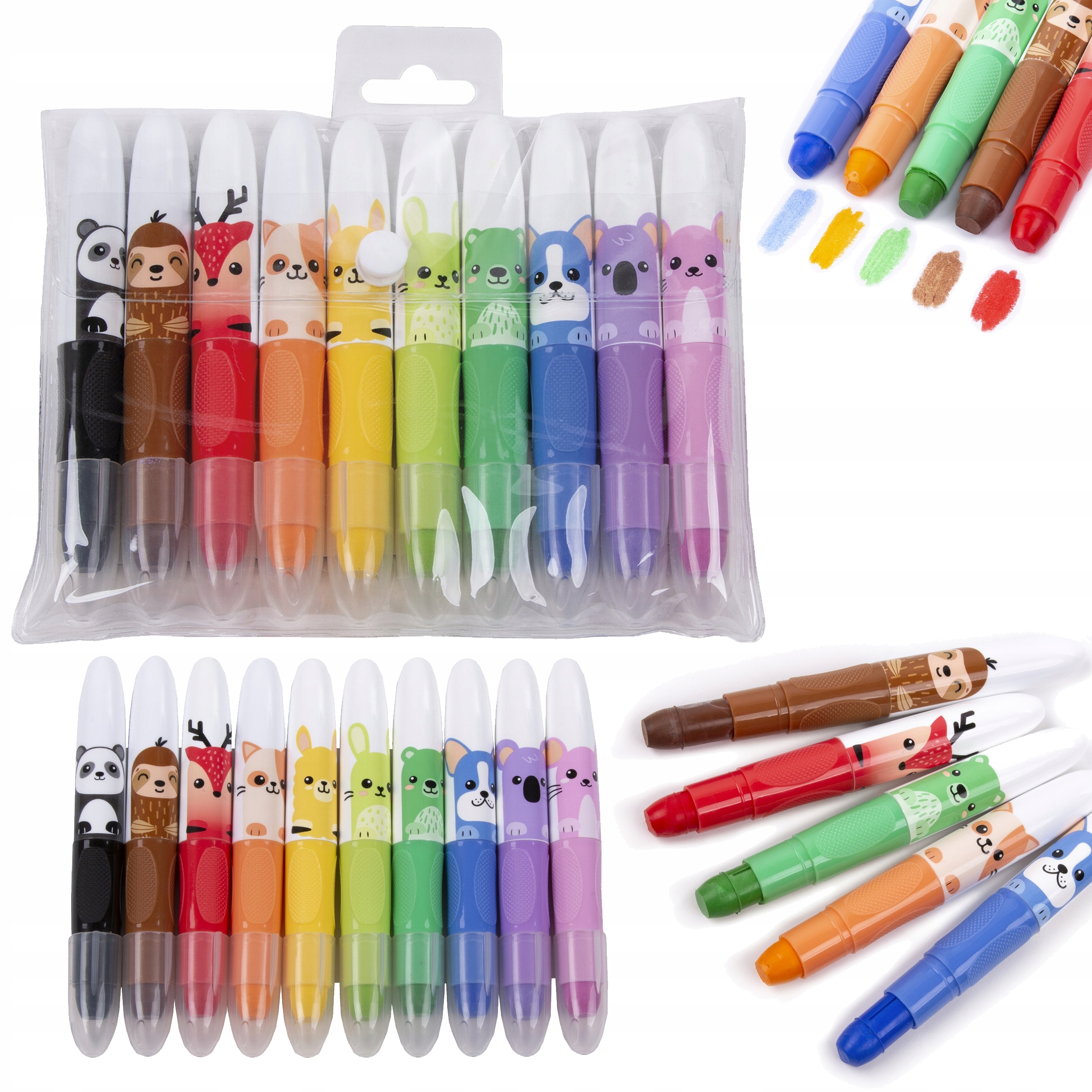 KREDKI ŻELOWE 10KOL KIDEA 5385