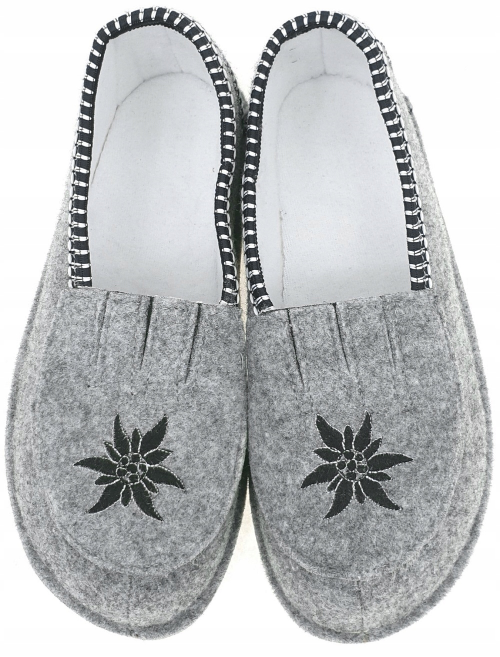Kapcie Bambosze Filcowe Haft Pantofle Damskie *41* Marka Halskór