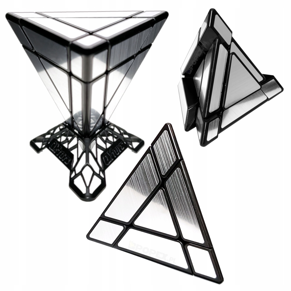 

Nowa Kostka Pyraminx Mirror Srebrna Piramida