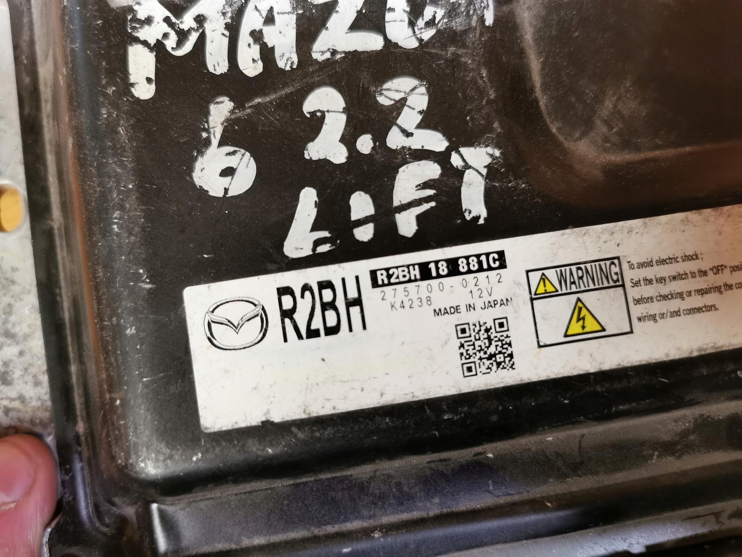 control unit computer of the engine MAZDA 6 GH 2.2 MZR-CD 163KM 275700-0212