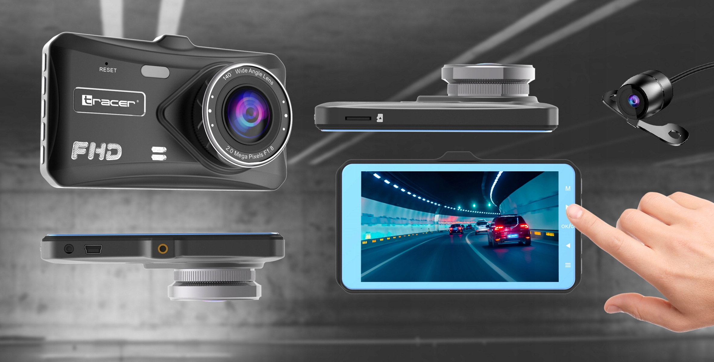 WIDEOREJESTRATOR FHD KAMERA COFANIA [POLSKIE MENU] Złącza miniUSB