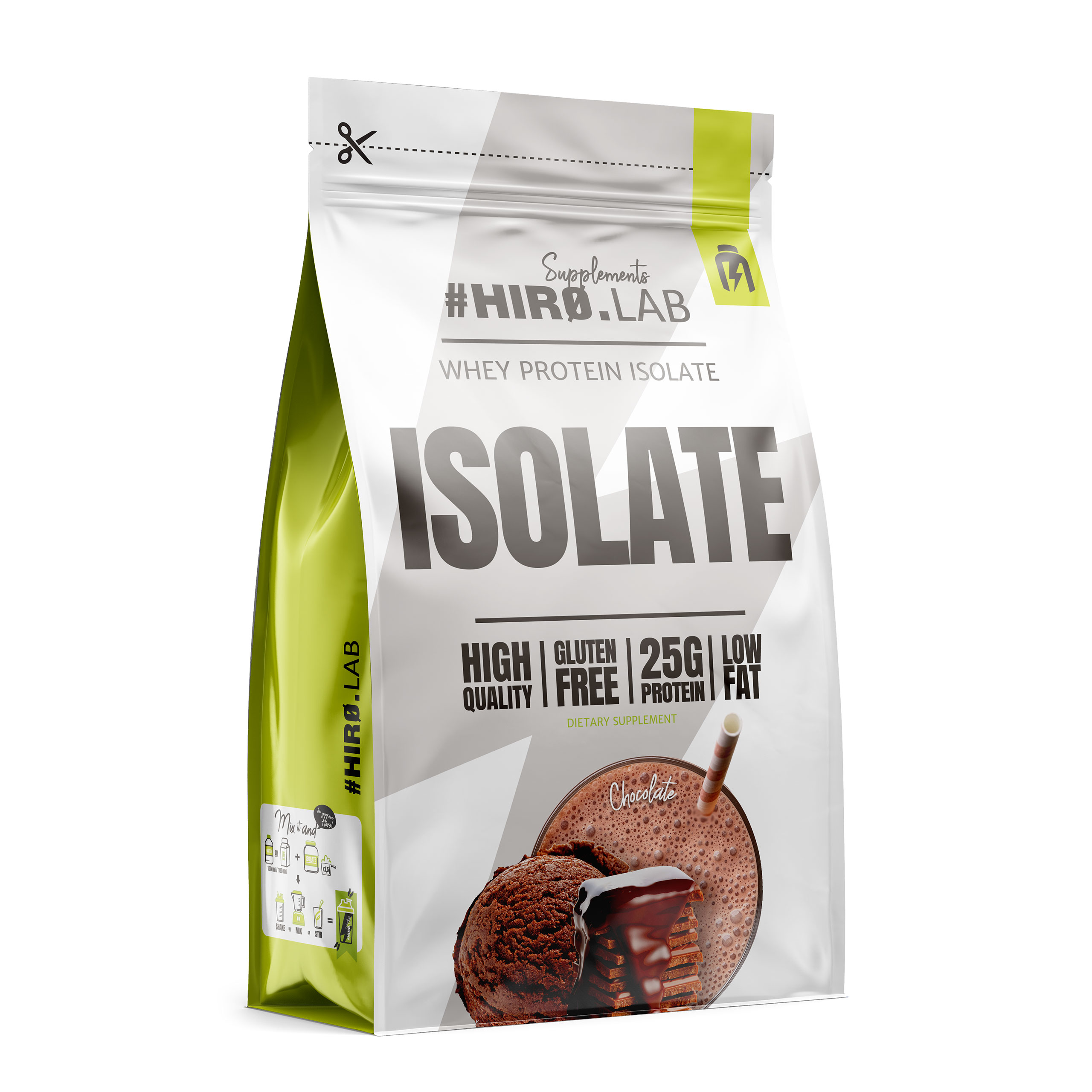 Hiro.lab Isolate 700 g čokoládová příchuť