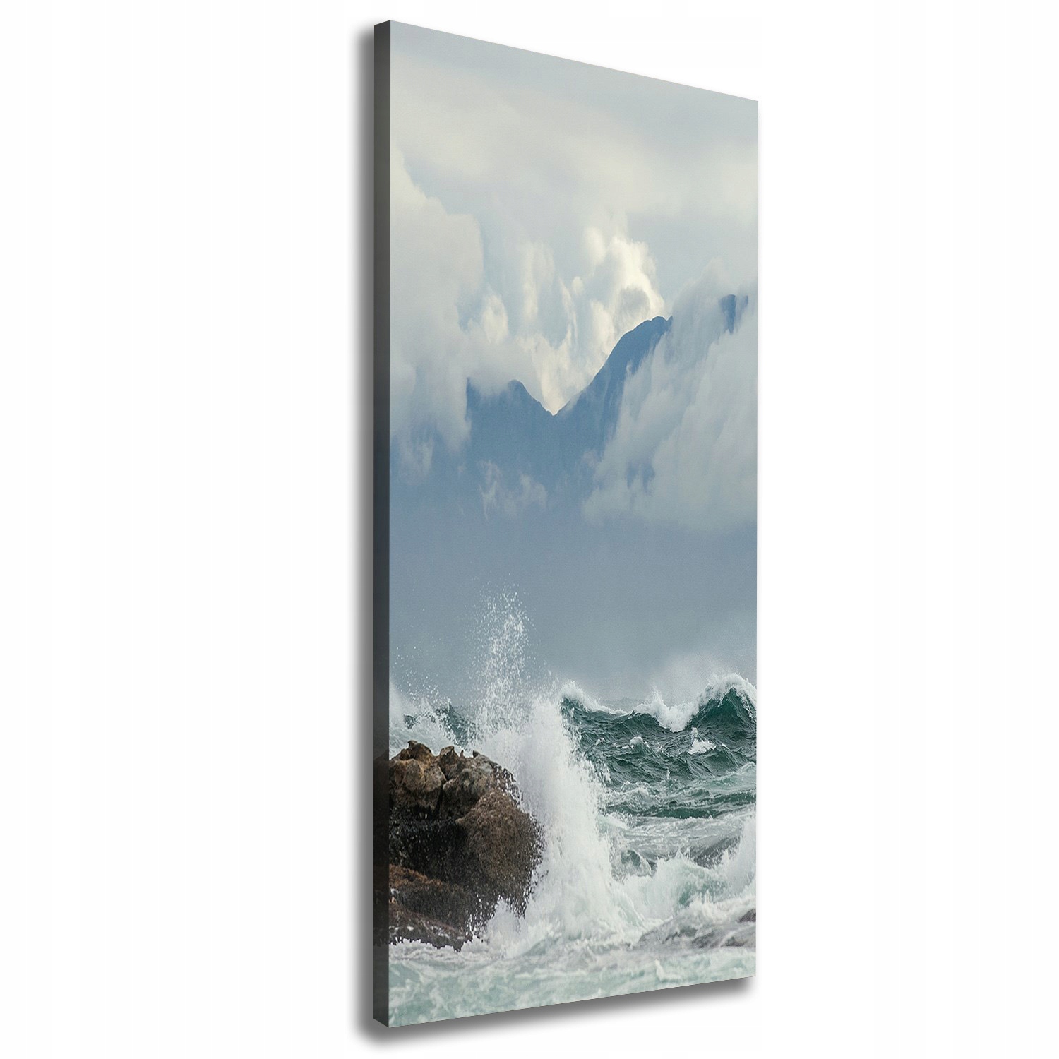 

Foto obraz na płótnie Wzburzone morze 50x125 cm