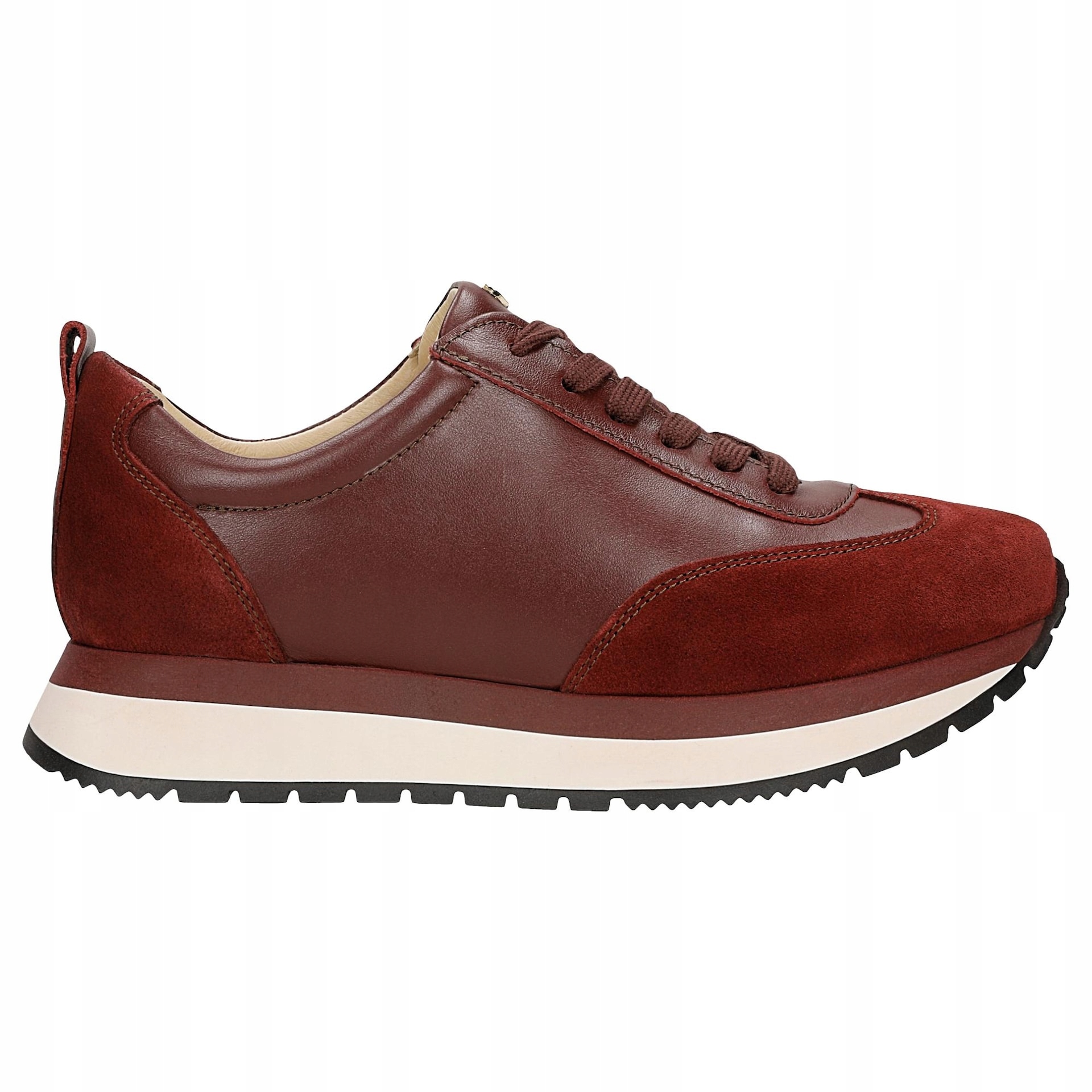 Bordové dámské tenisky na platoformě, velikost vel.