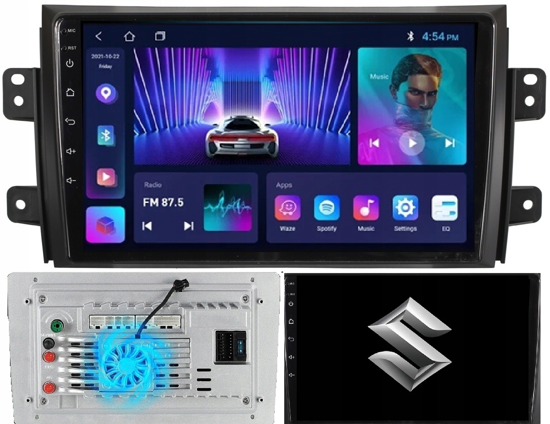 Radio Nawigacja Android Suzuki SX-4 Fiat Sedici Kamera +wentylator 2/64GB