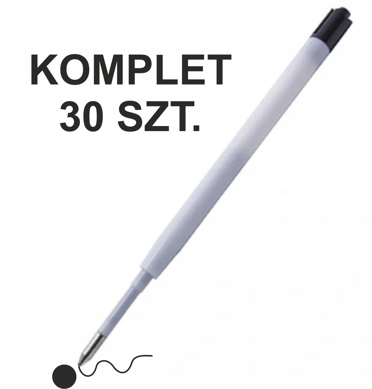 

Wkłady do Długopisu typ Zenit kpl.30szt. Czarny