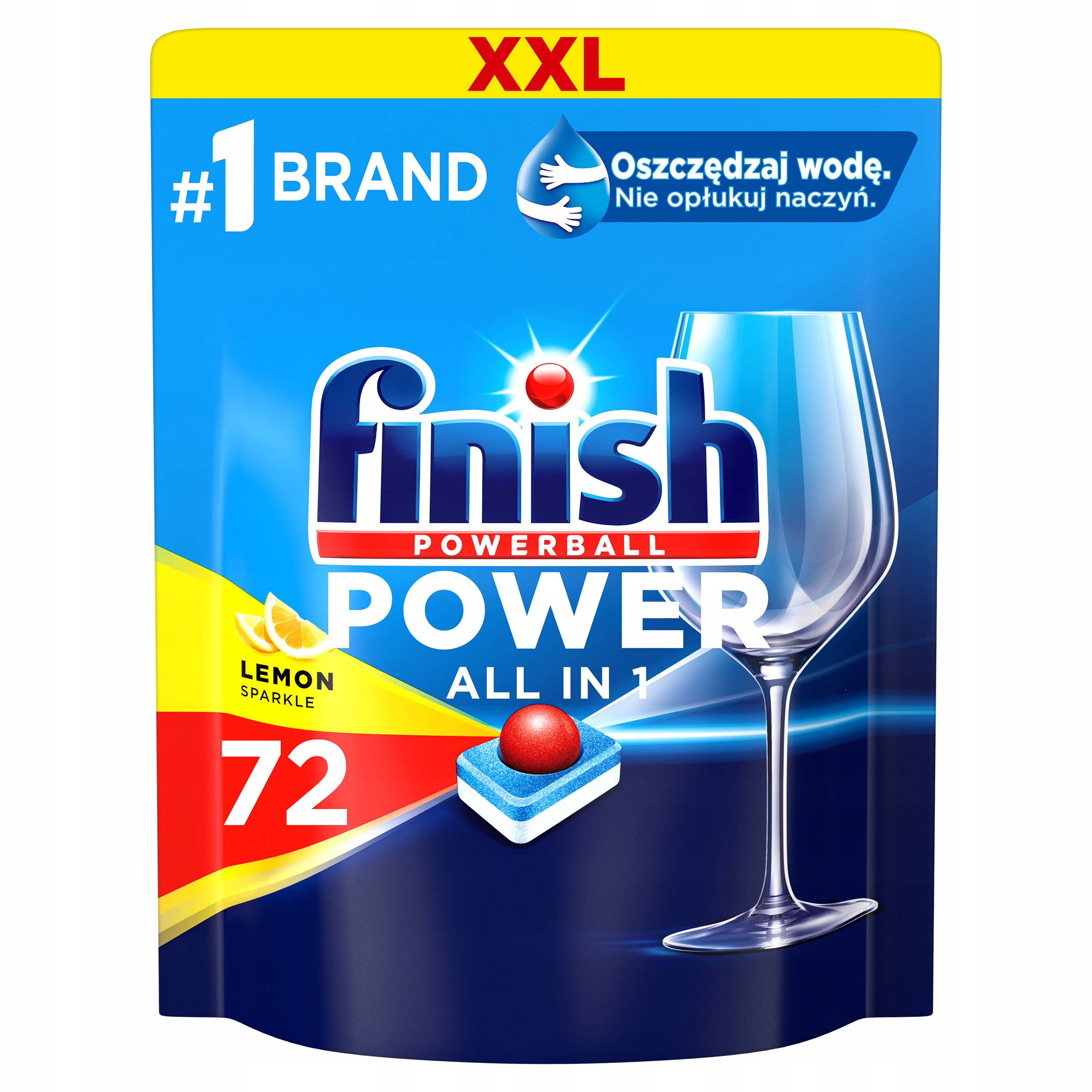 

Finish Tabletki Myjące Power All 72 Lemon Myjące