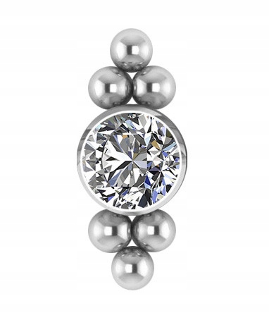 

Tytanowa nakrętka Dermal Anchor ozdobny 1,6/5