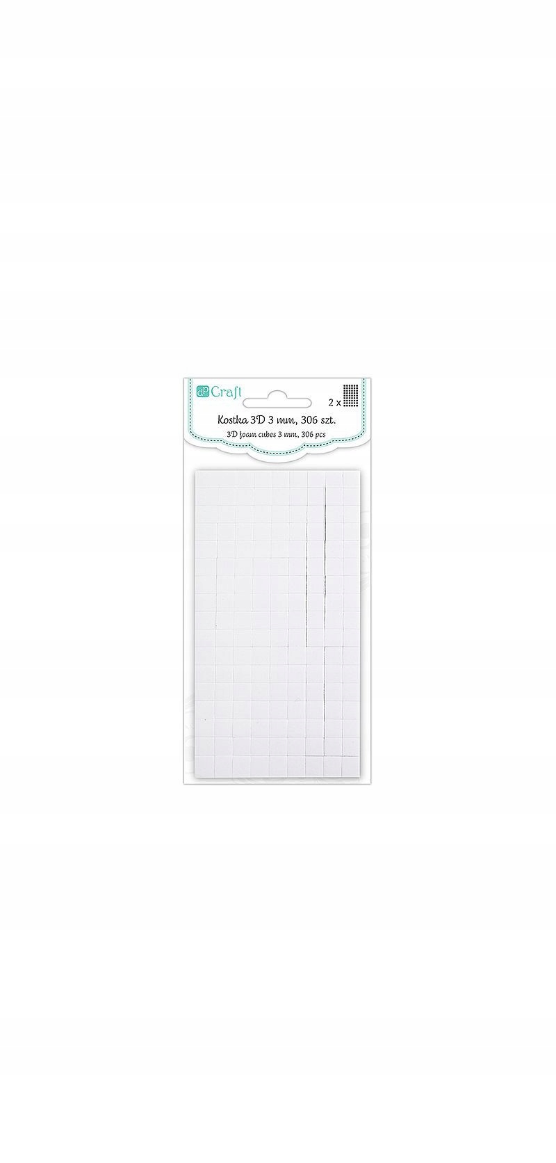 

Kostka Mocująca Masa Mocująca 3D 3mm 306szt Trwała