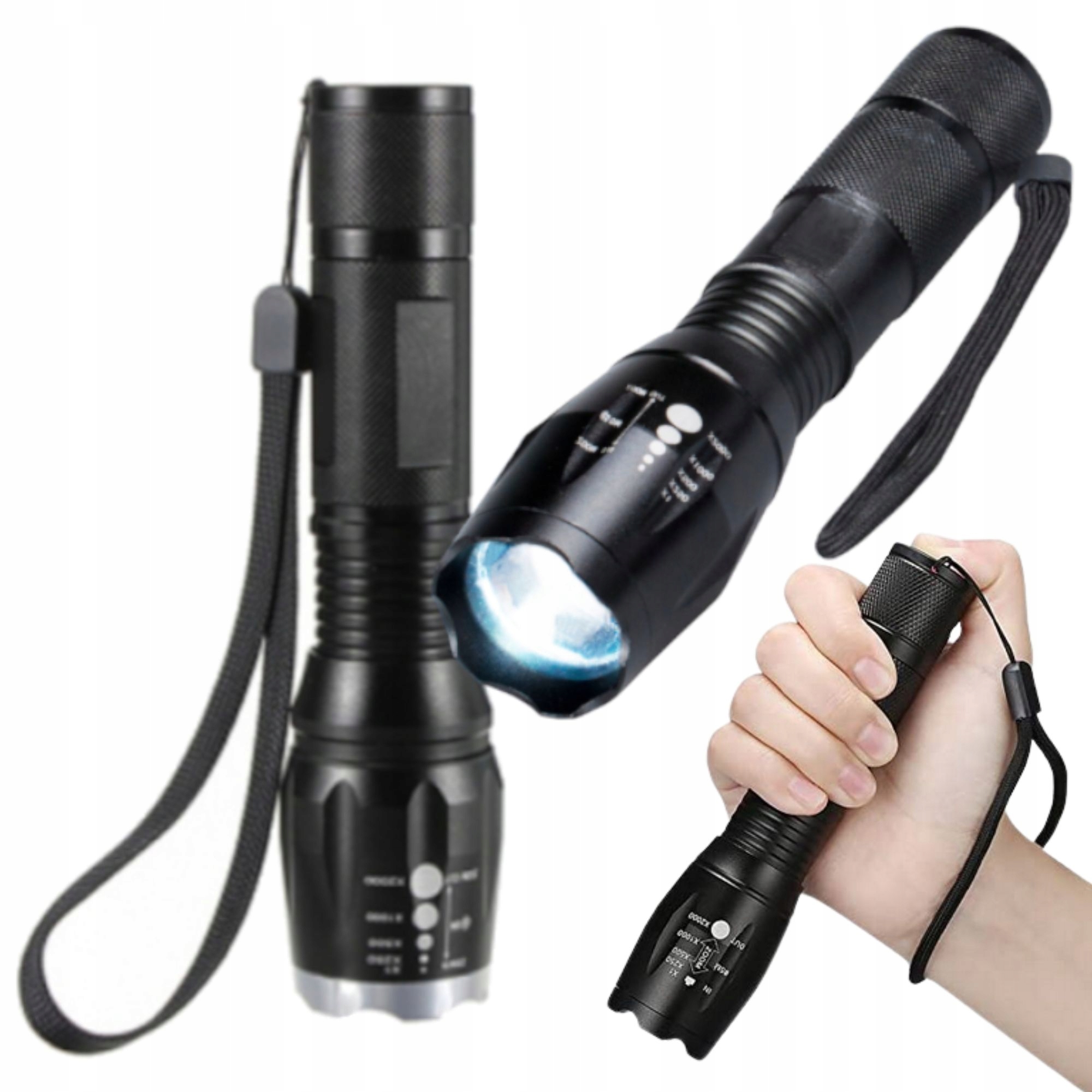

Latarka rowerowa Led Cree XML-T6 18650 Alu Zoom
