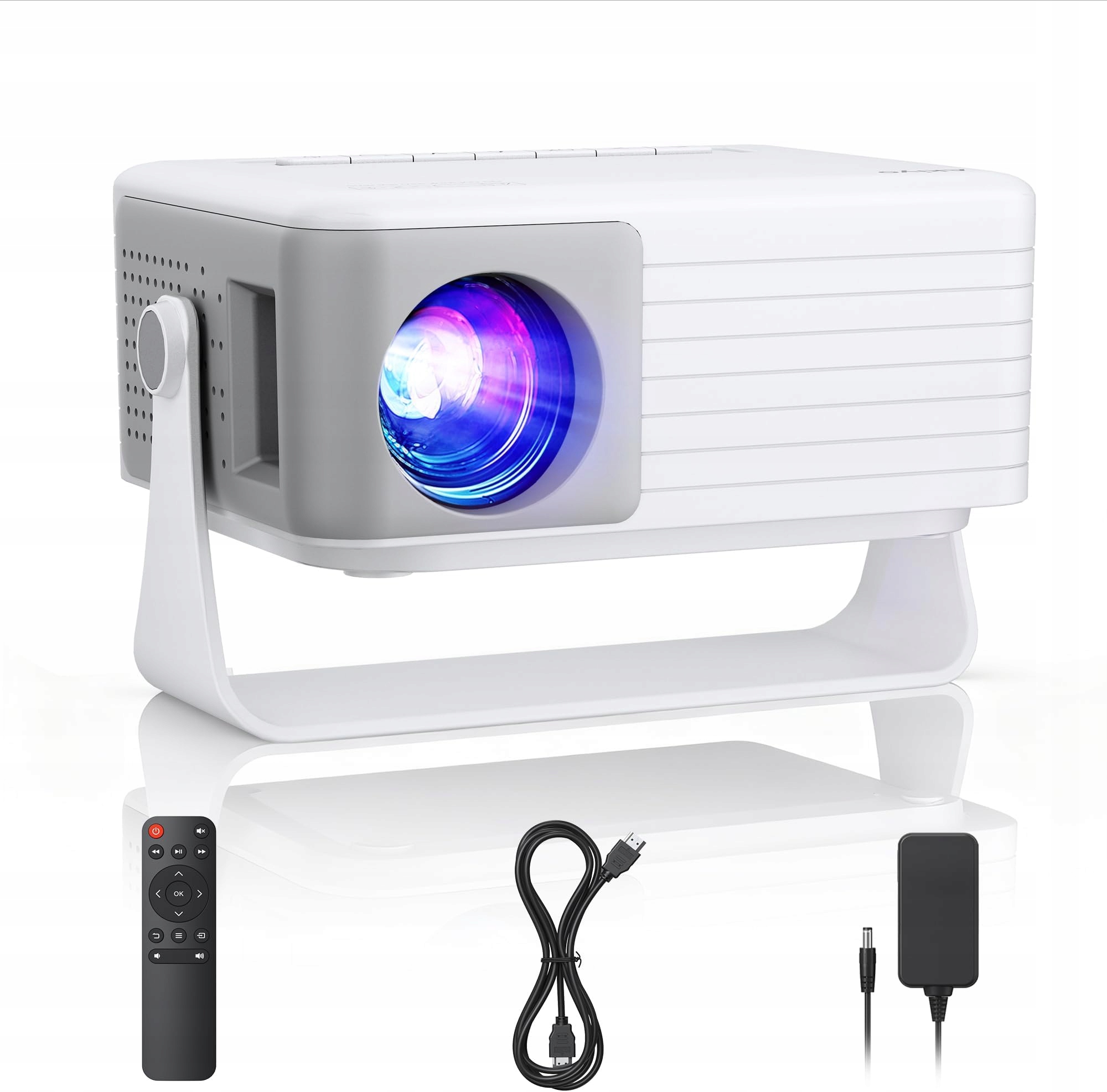 Mini Led Projektor 1080P Pro Domácí Kino, Přenosný, Se Stativem