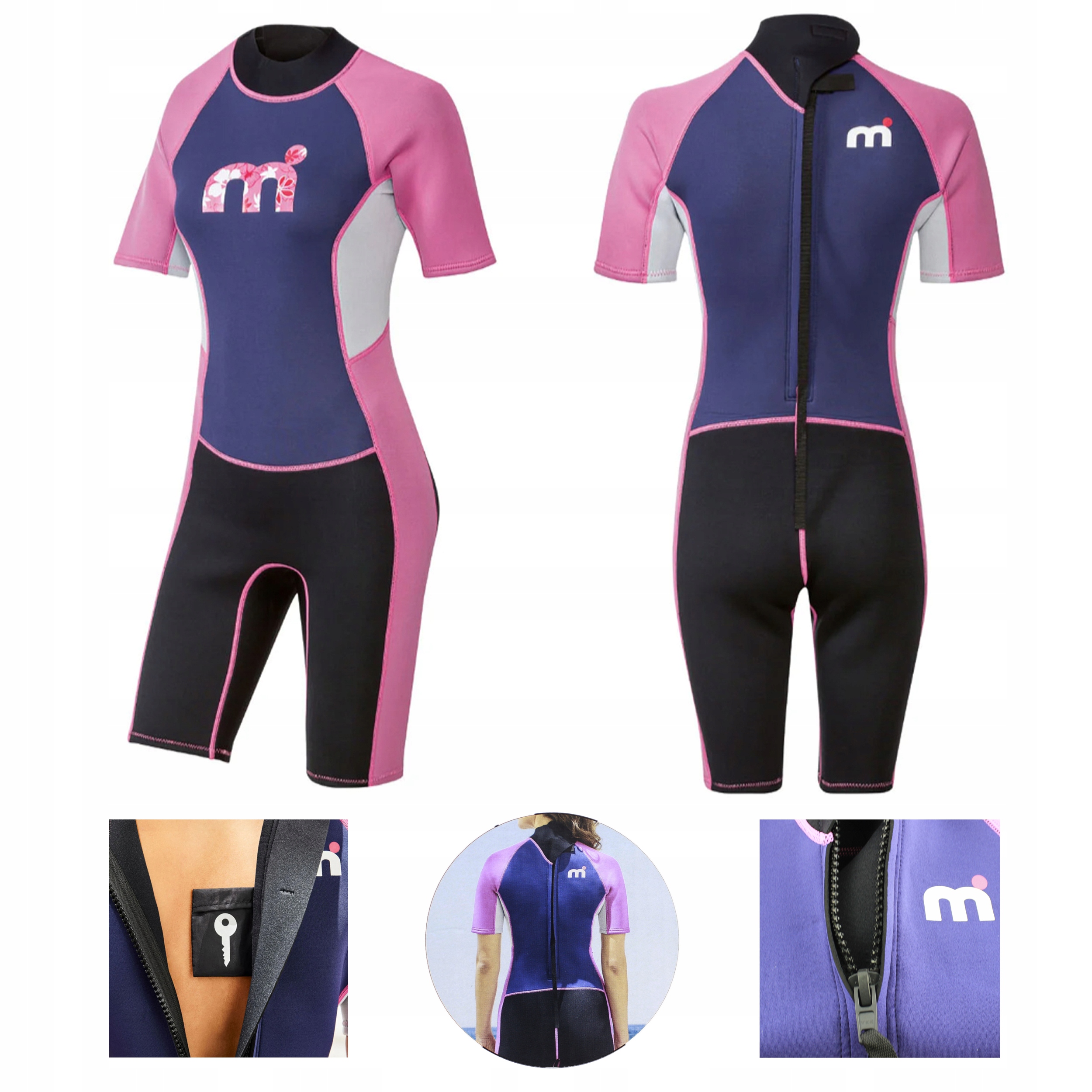 Pianka neoprenowa Mistral neopren kombinezon krótki gruba 2,5mm Kieszeń r.M