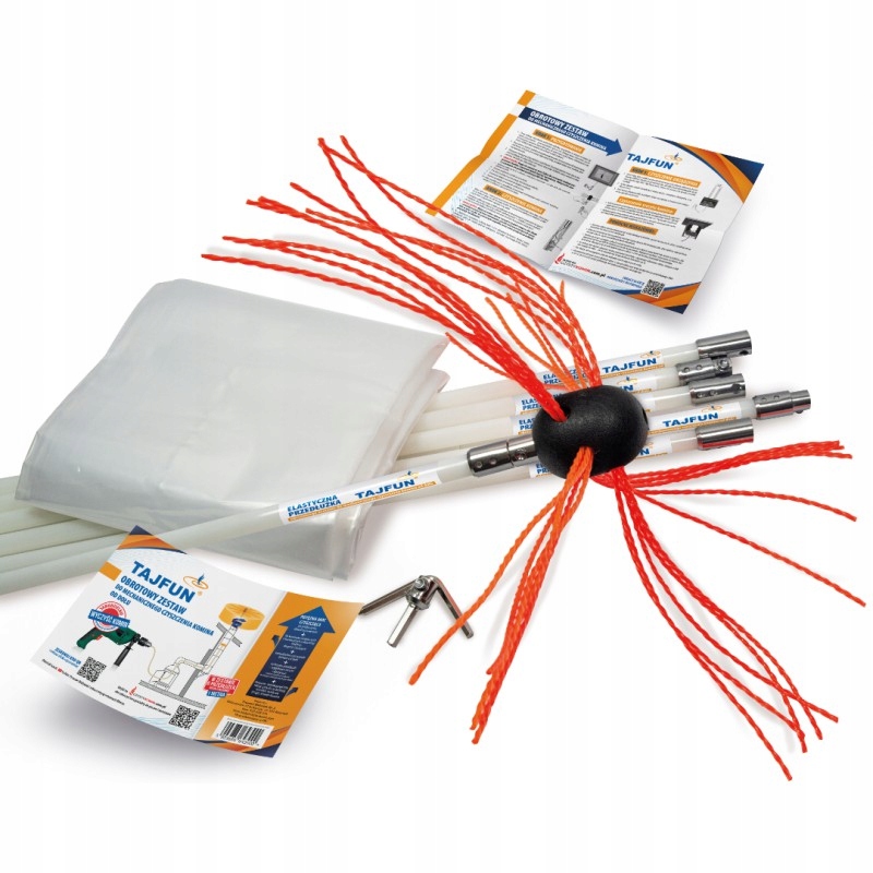 Tajfun Otočná sada na čistenie komína 6 m