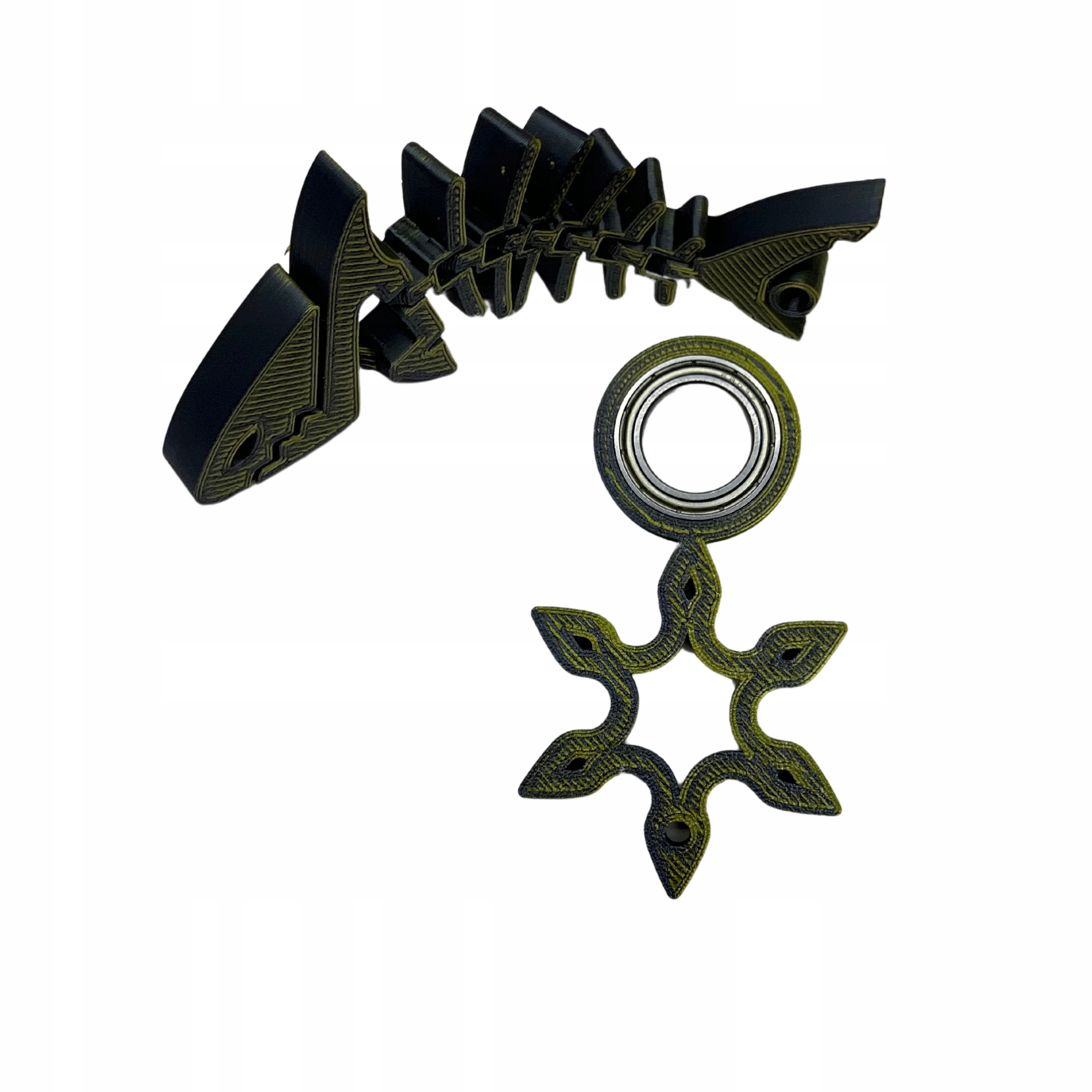 Keyrambit brelok gwiazda samuraja spinner zestaw + rekin flexi kolor gold Rodzaj Fidget Spinner