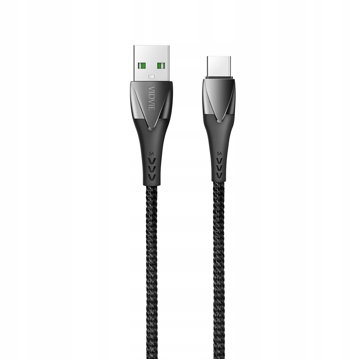 

Kabel Vidvie CB461 USB/Type-C 5A 1m czarny