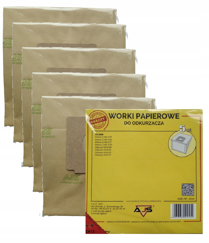 

5x worki do odkurzacza Zelmer Meteor Odyssey