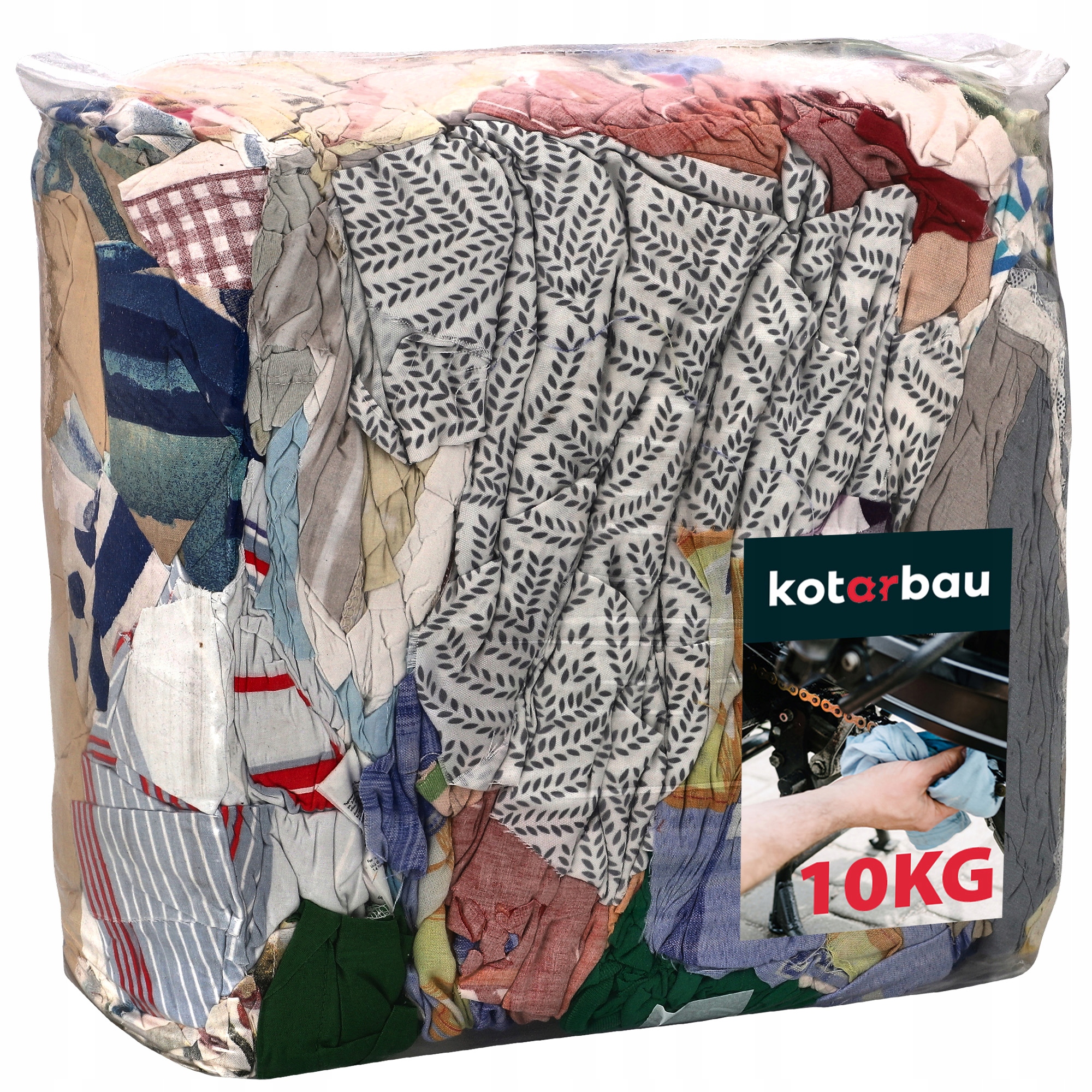 CZYŚCIWO BAWEŁNA POŚCIEL 10 KG KOLOR PRZEMYSŁOWE WARSZTATOWE SZMATKI SZMATY