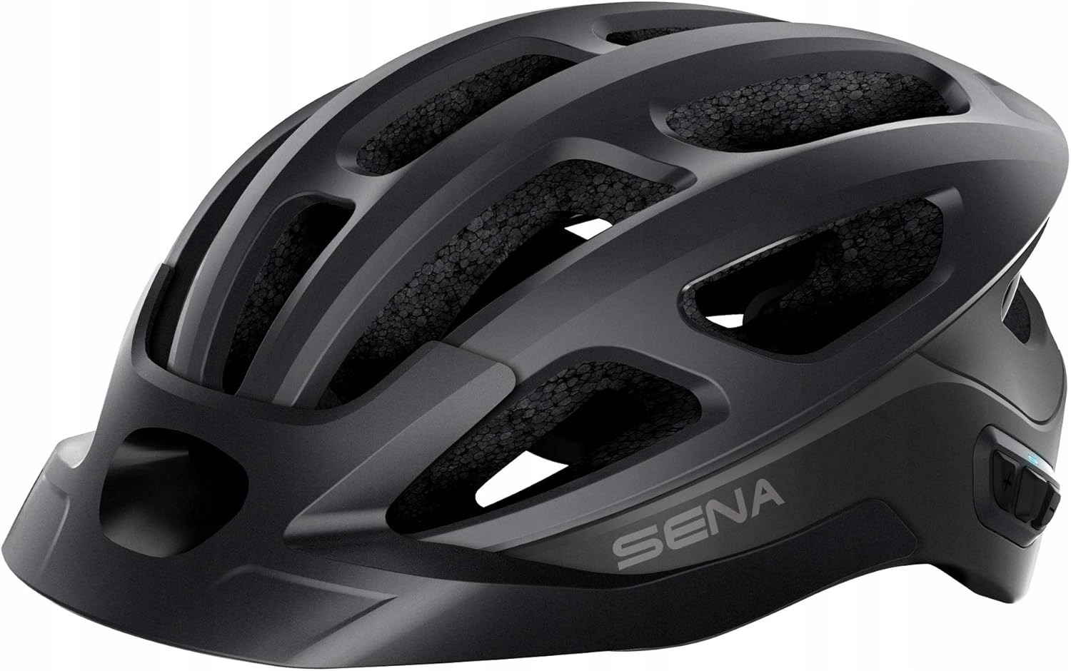Cyklistická přilba Sena R1 Evo Mesh Intercom Led interkom vel. L 59-63 černá matná
