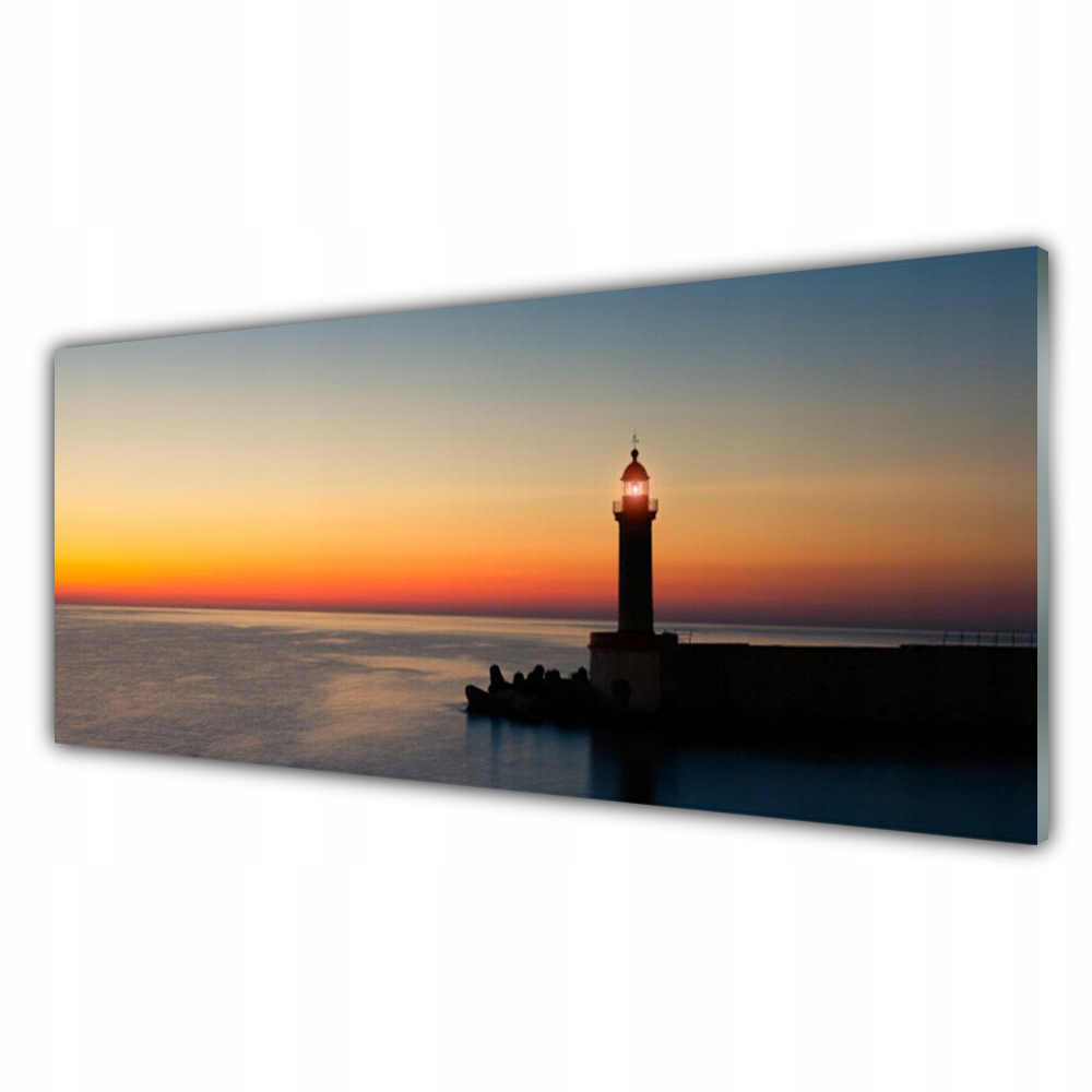 

Fotoobraz akryl 125x50 Latarnia Morska Krajobraz