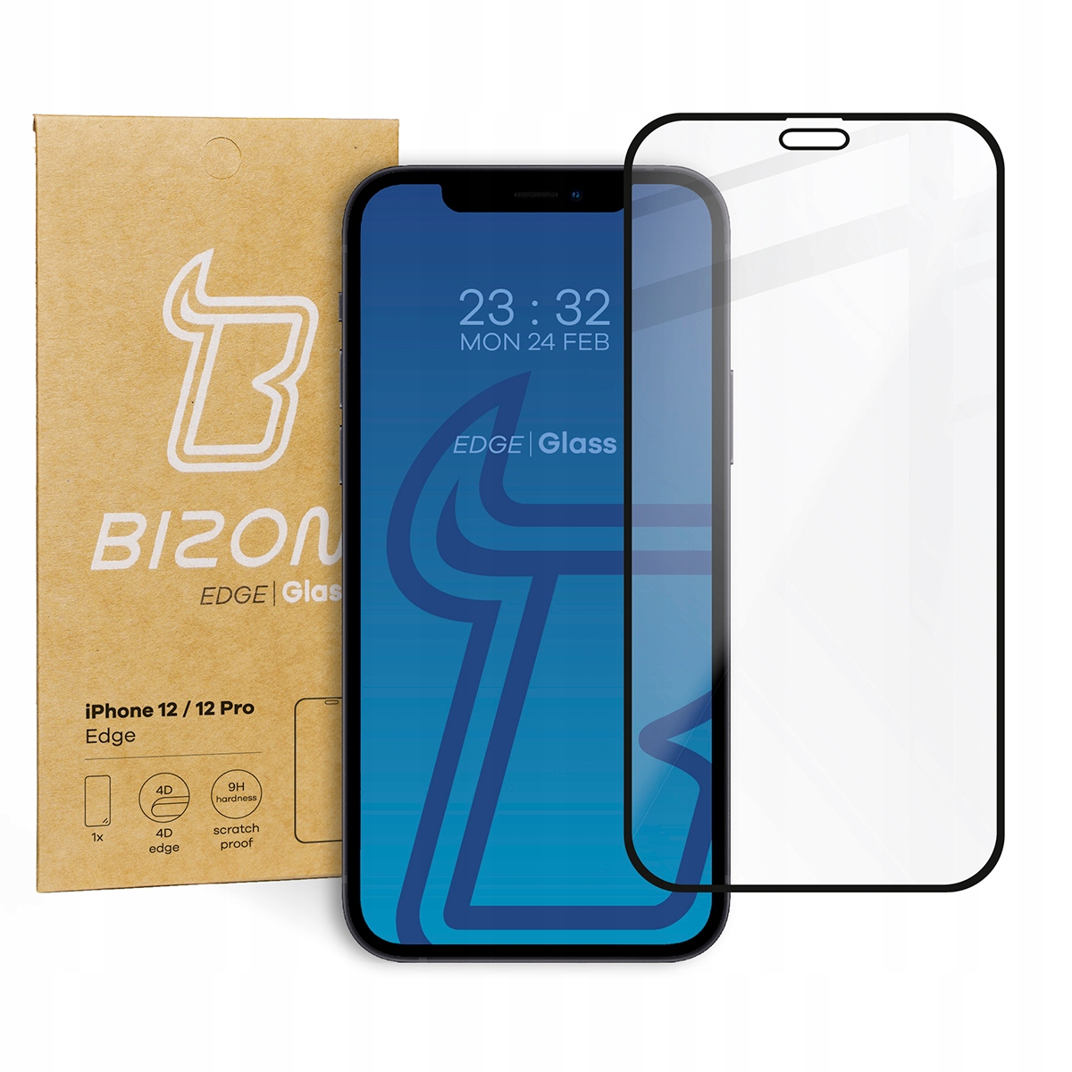 

Szkło hartowane Bizon Edge do iPhone 12 12 Pro