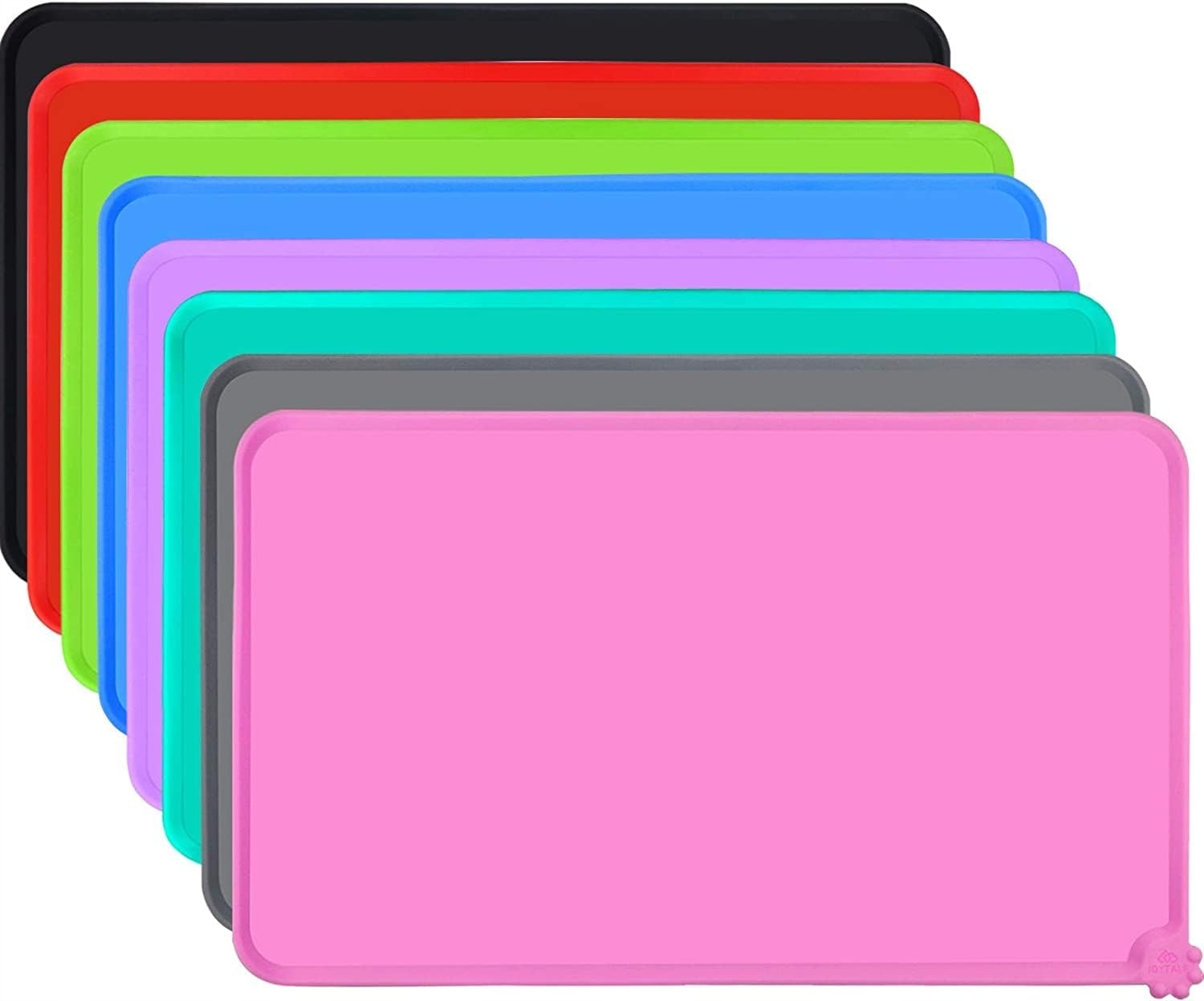 Levně Silikonová Podložka Na Krmení Zvířat 47 x 30 cm Růžová Voděodolná Podložka