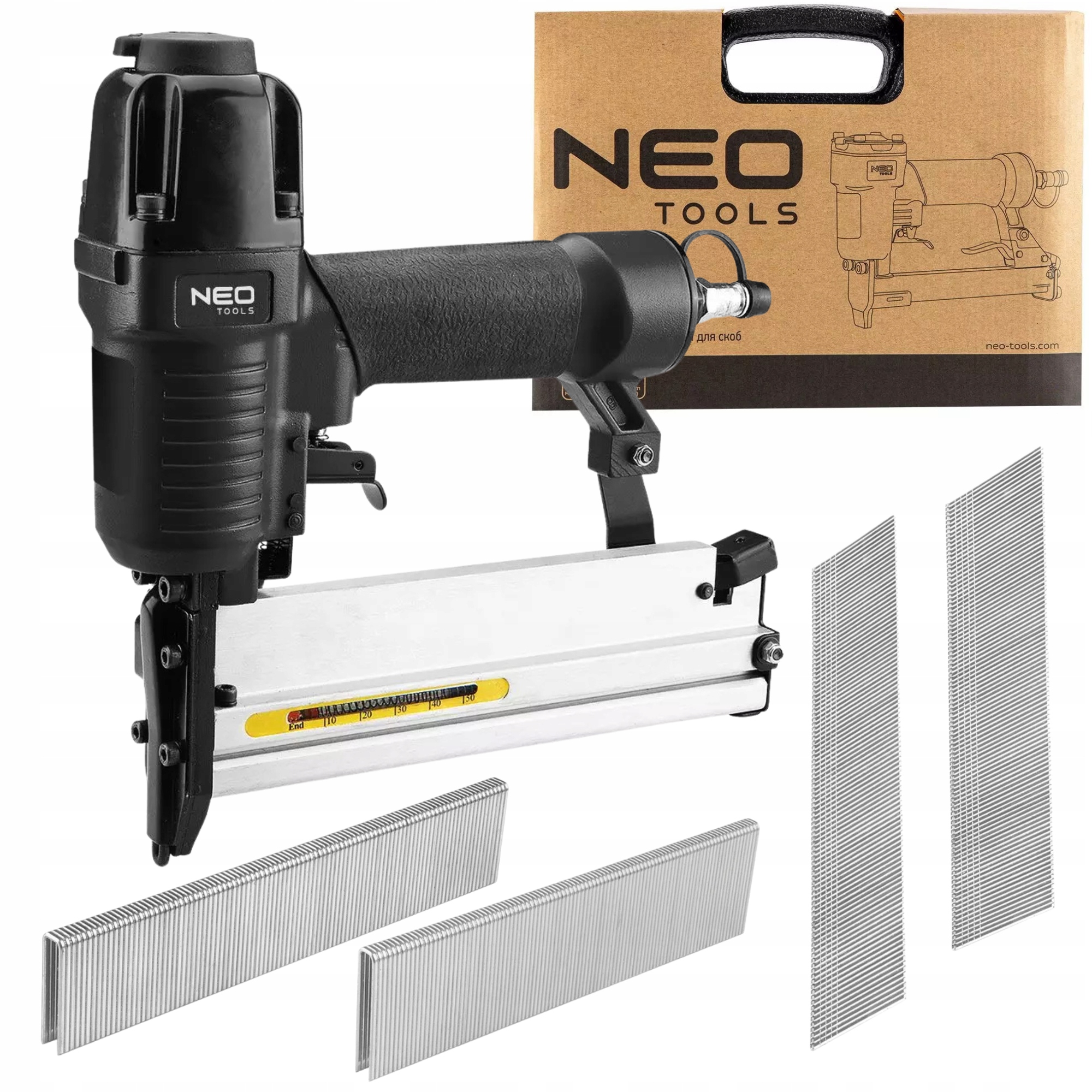 Taker Pneumatyczny Zszywacz Gwoździarka Walizka 8k Gwoździ 8k Zszywek